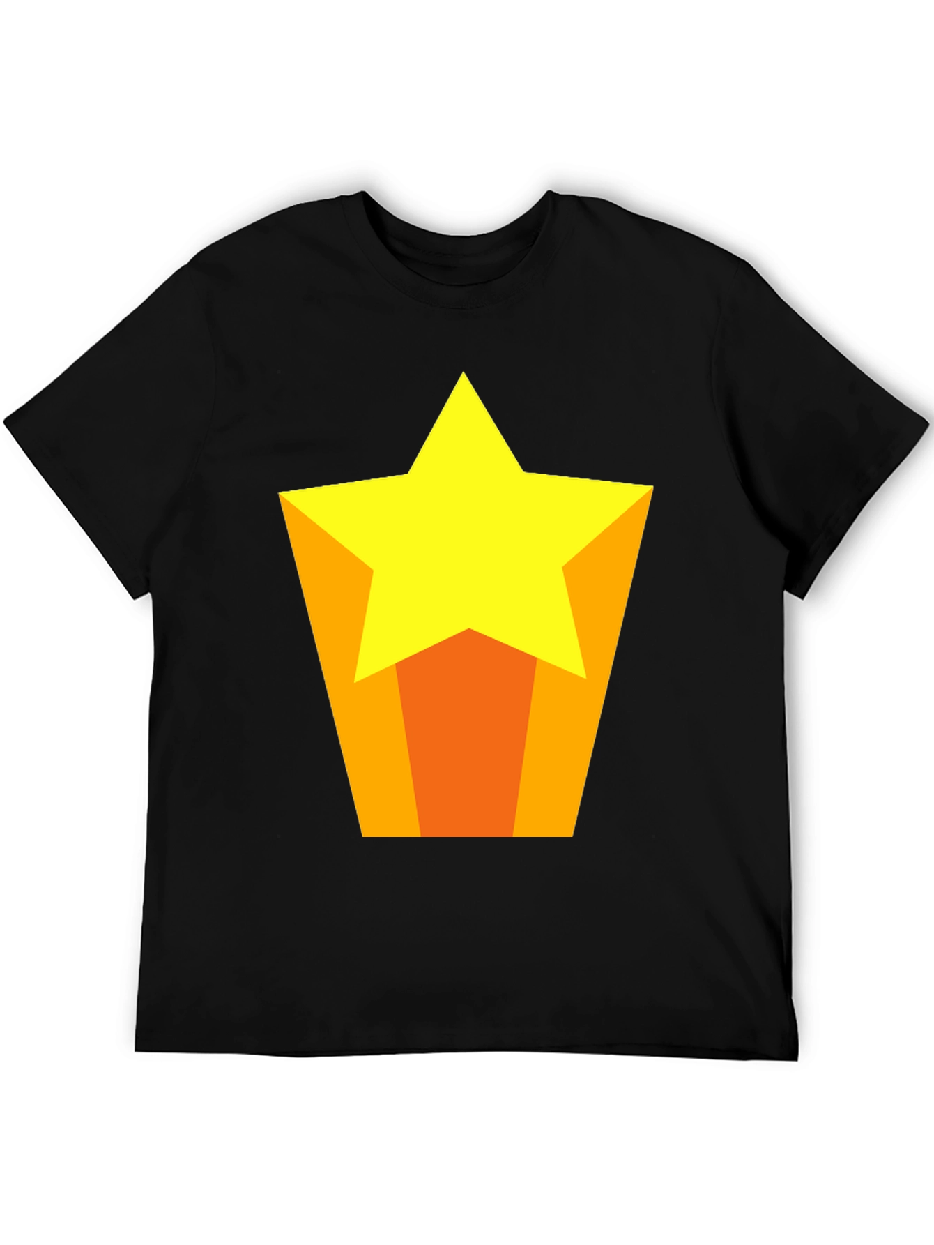 Star Graphic Tee - Casual Black T-Shirt