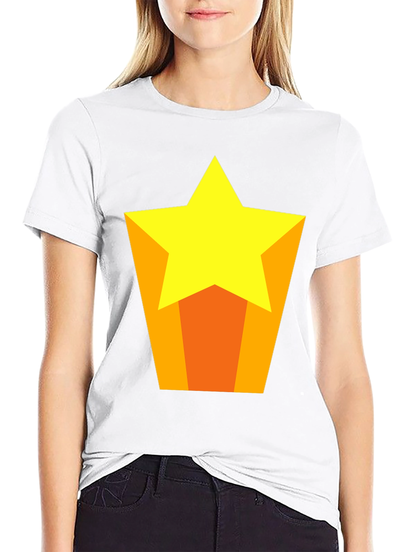 Star Graphic Tee - Casual Black T-Shirt