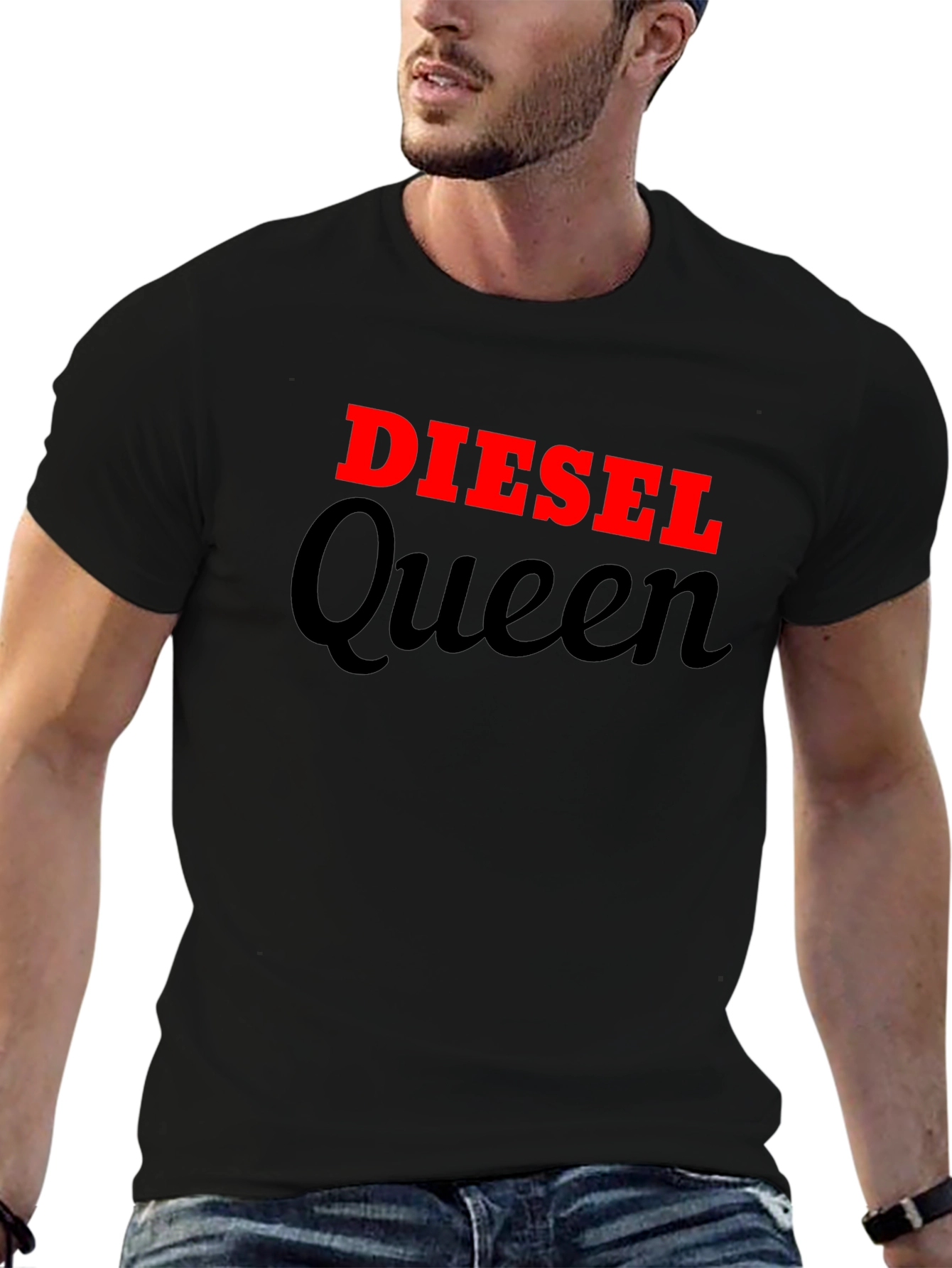 Diesel Queen Black Graphic Tee