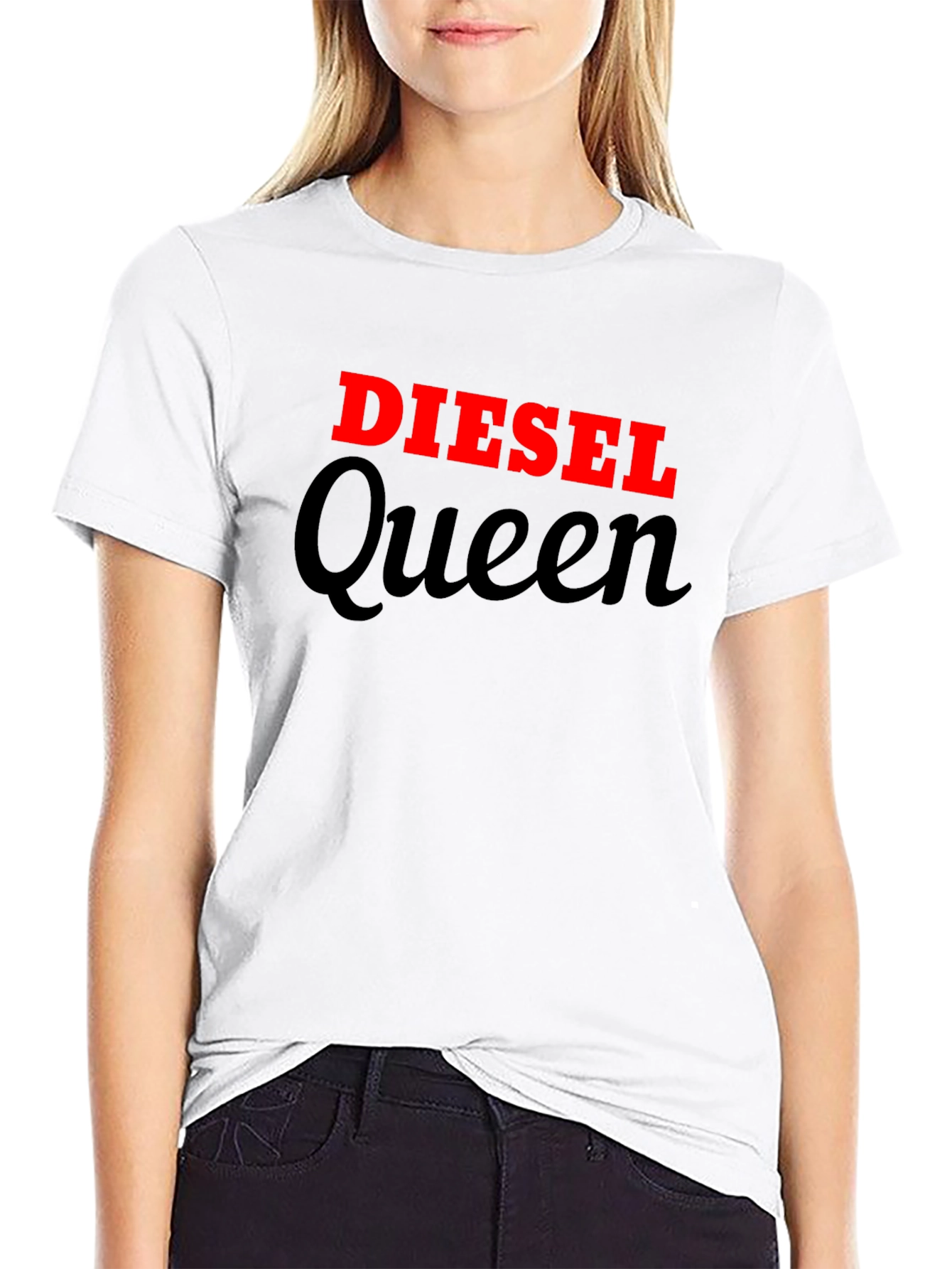 Diesel Queen Black Graphic Tee