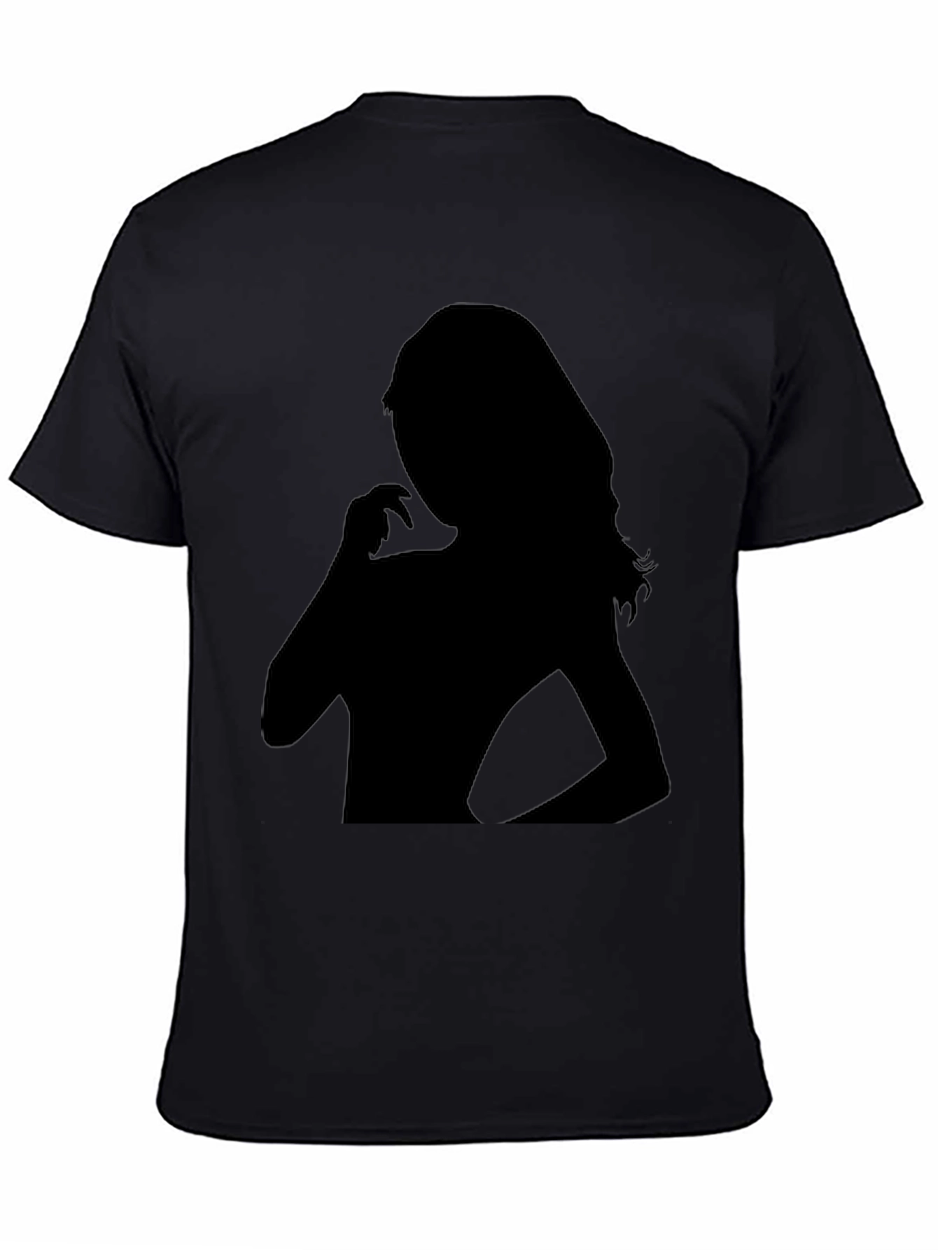 Silhouette Graphic Print Black T-Shirt