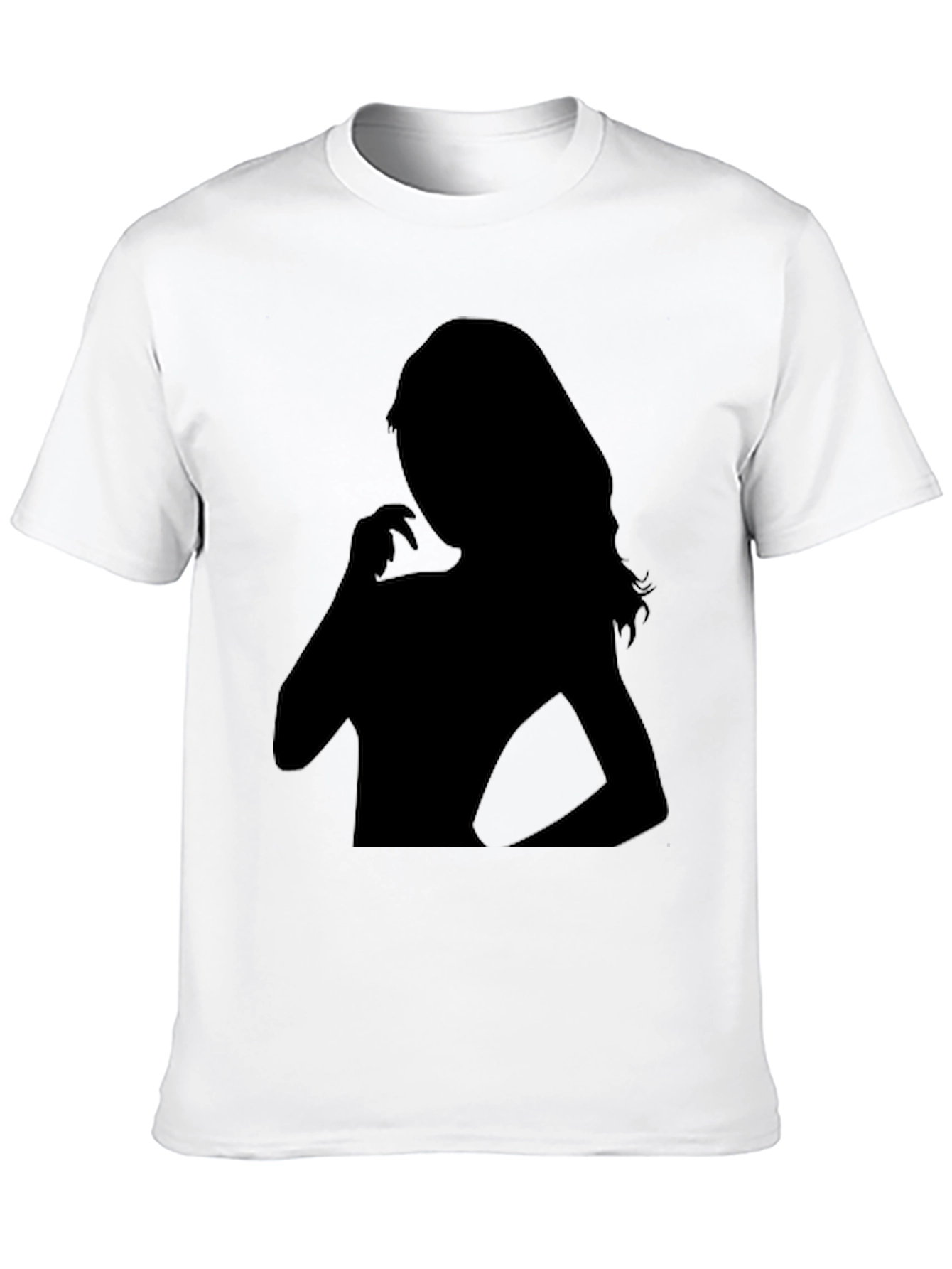 Silhouette Graphic Print Black T-Shirt