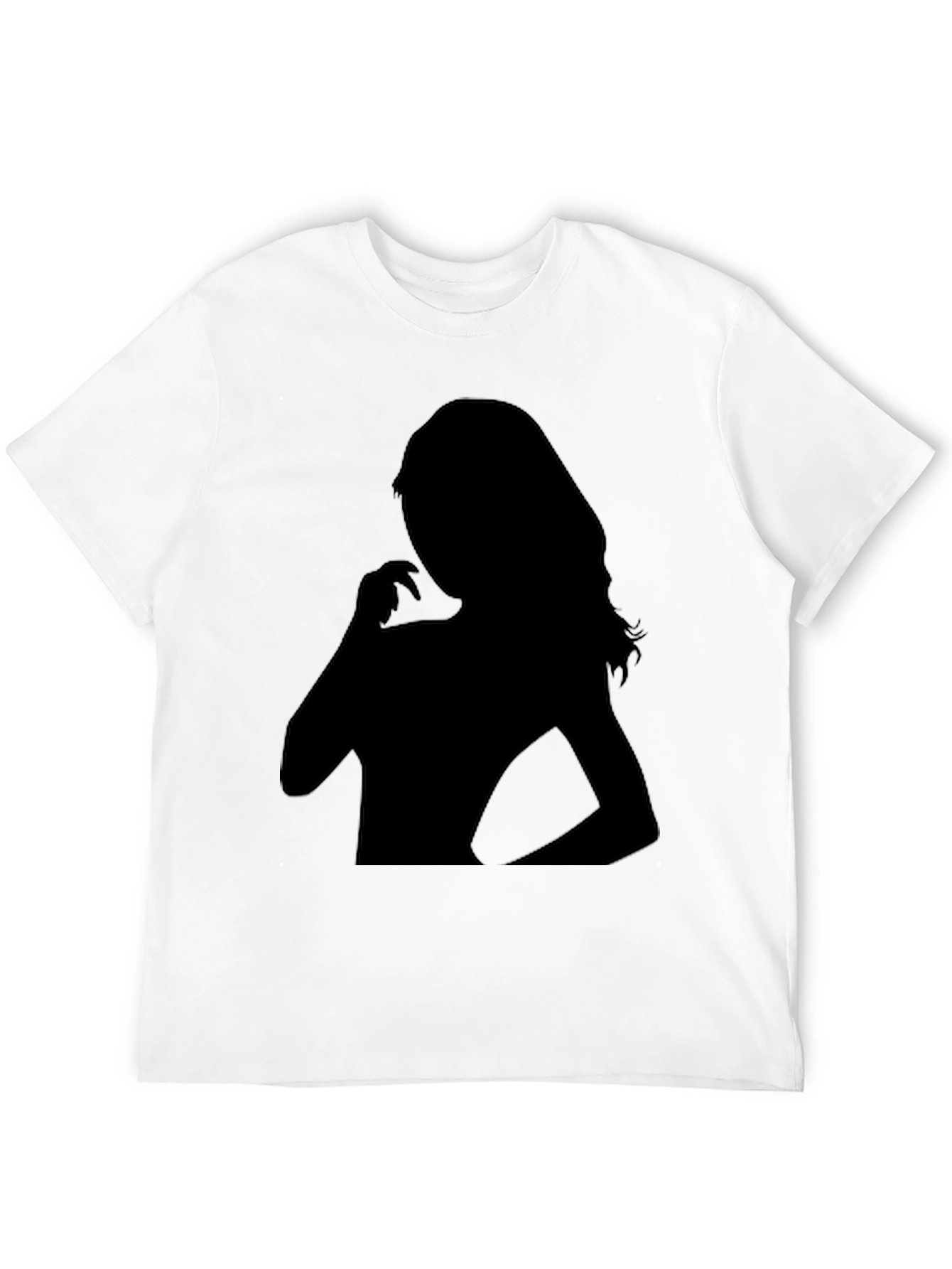 Silhouette Graphic Print Black T-Shirt