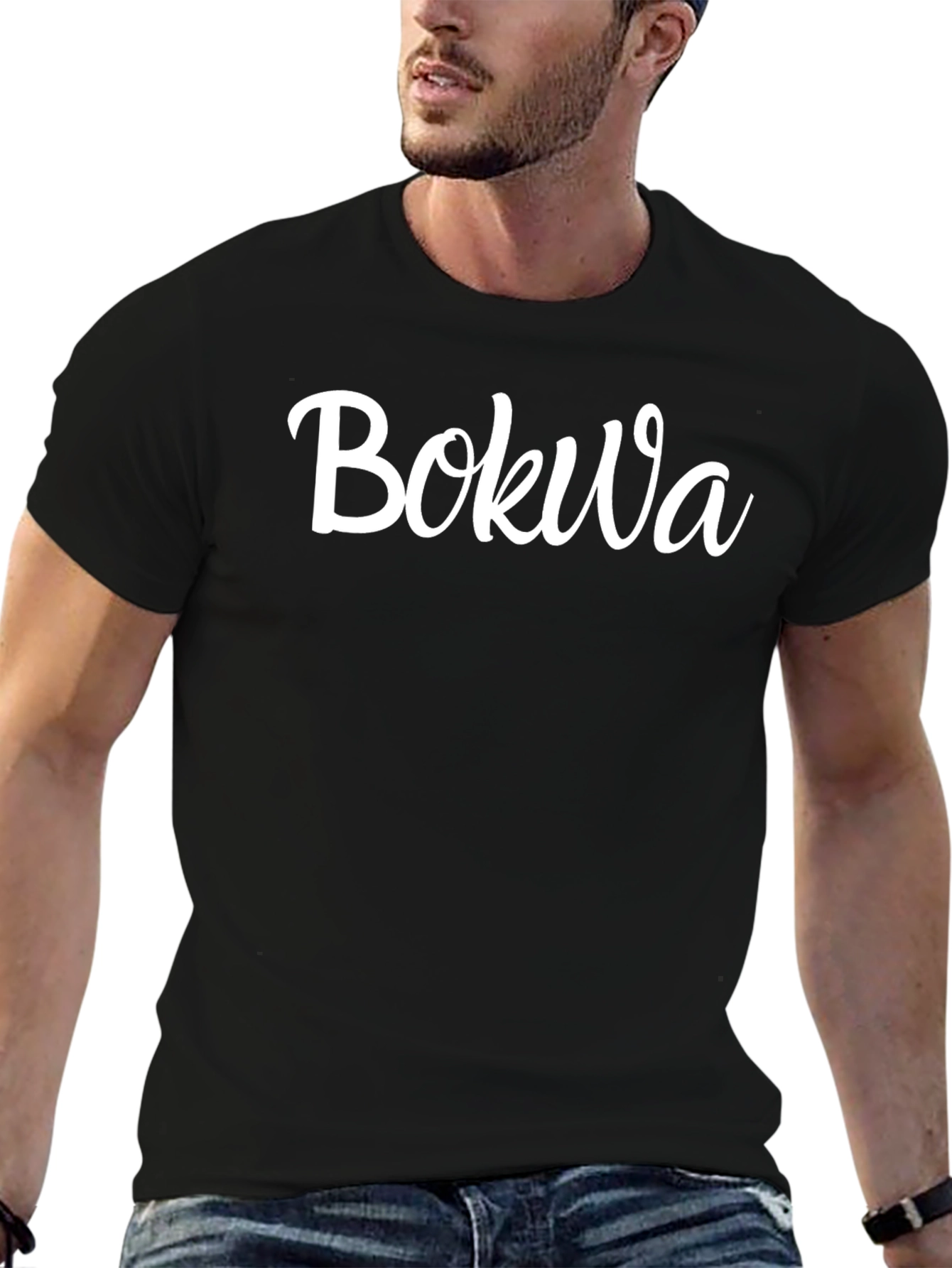 BokWa Black T-Shirt - Stylish Casual Wear