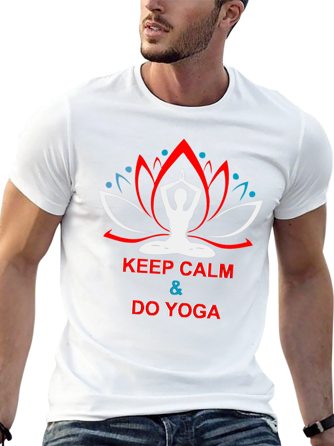 Keep Calm Do Yoga Black T-Shirt