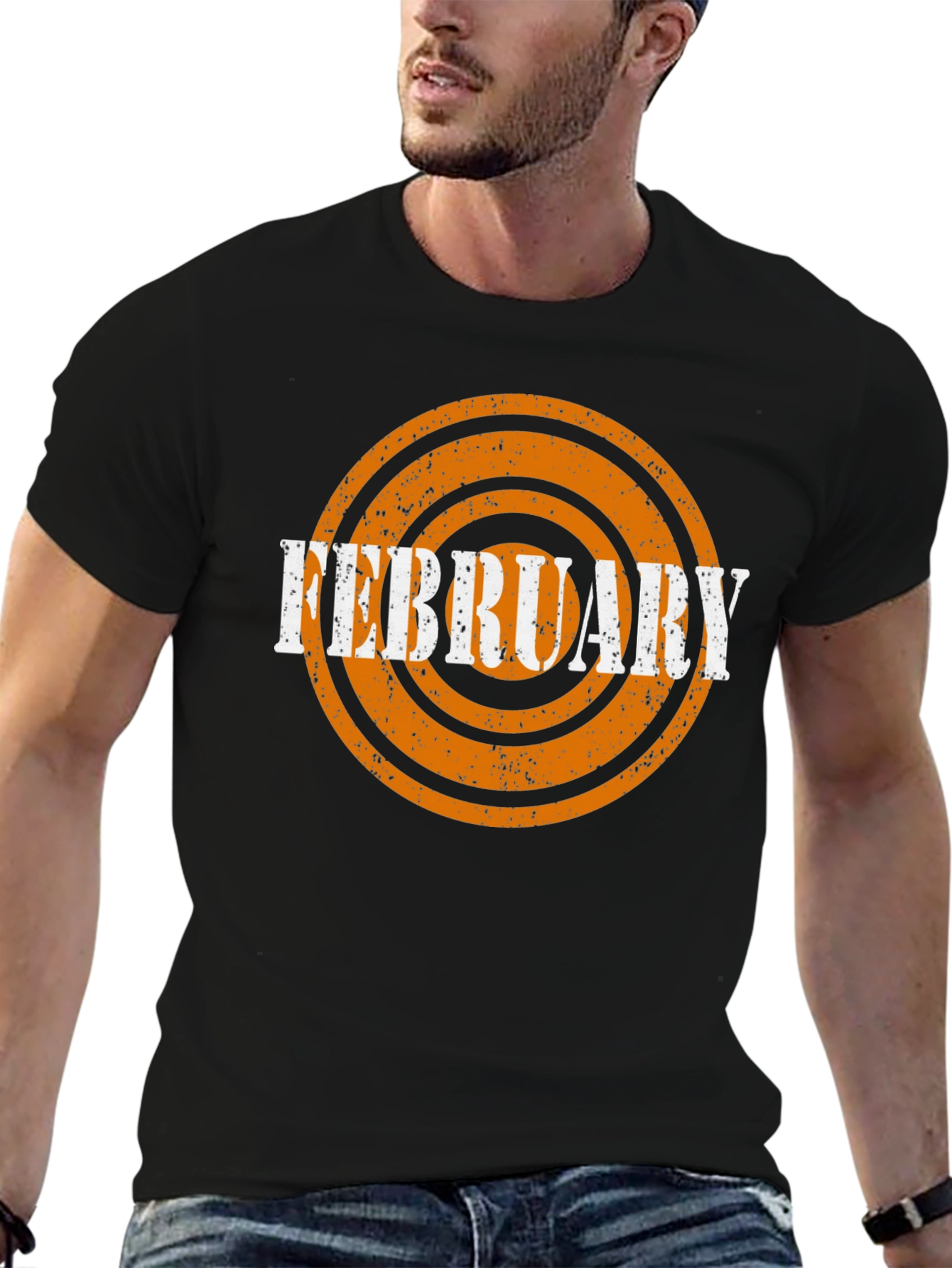 February Target Graphic Black T-Shirt