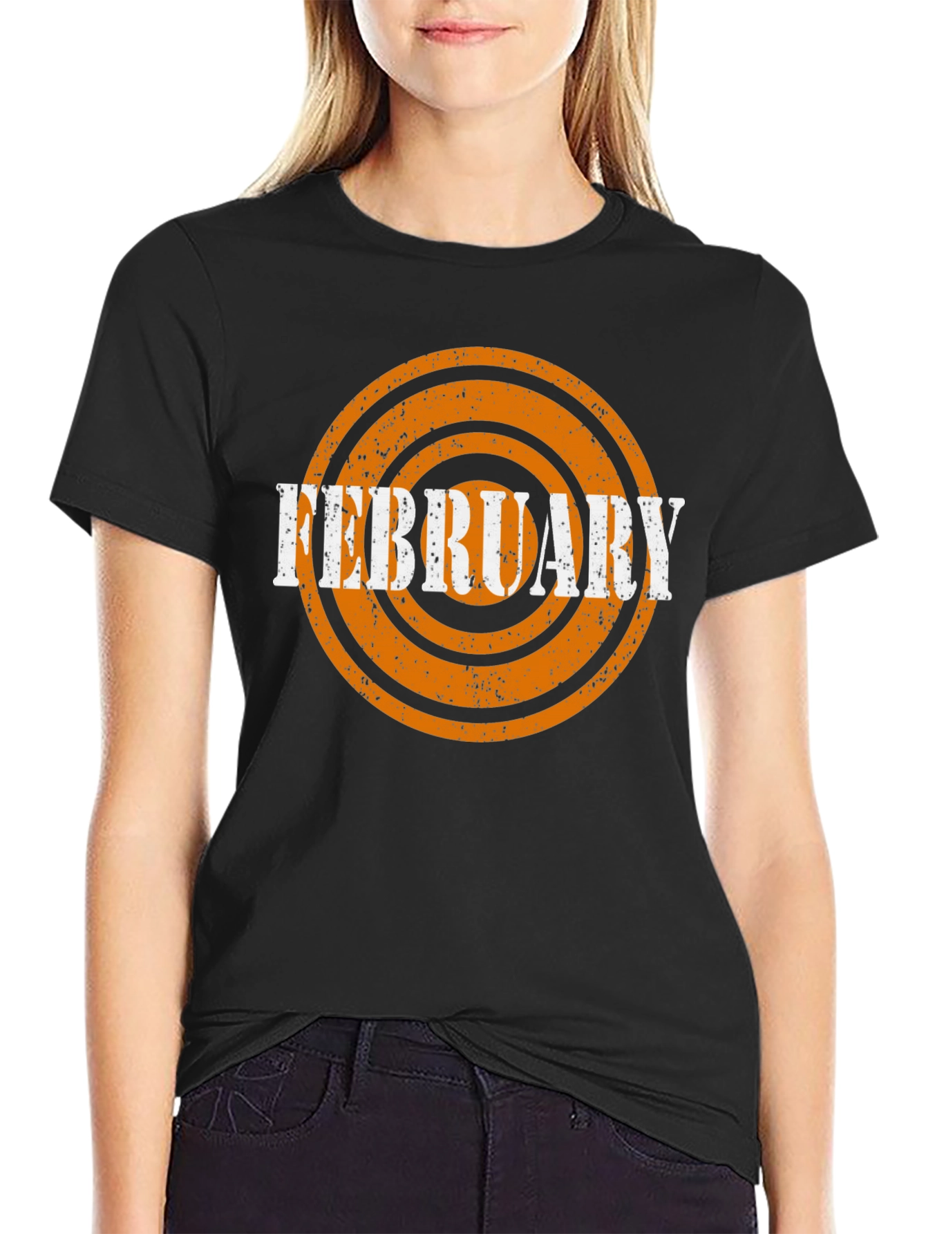February Target Graphic Black T-Shirt