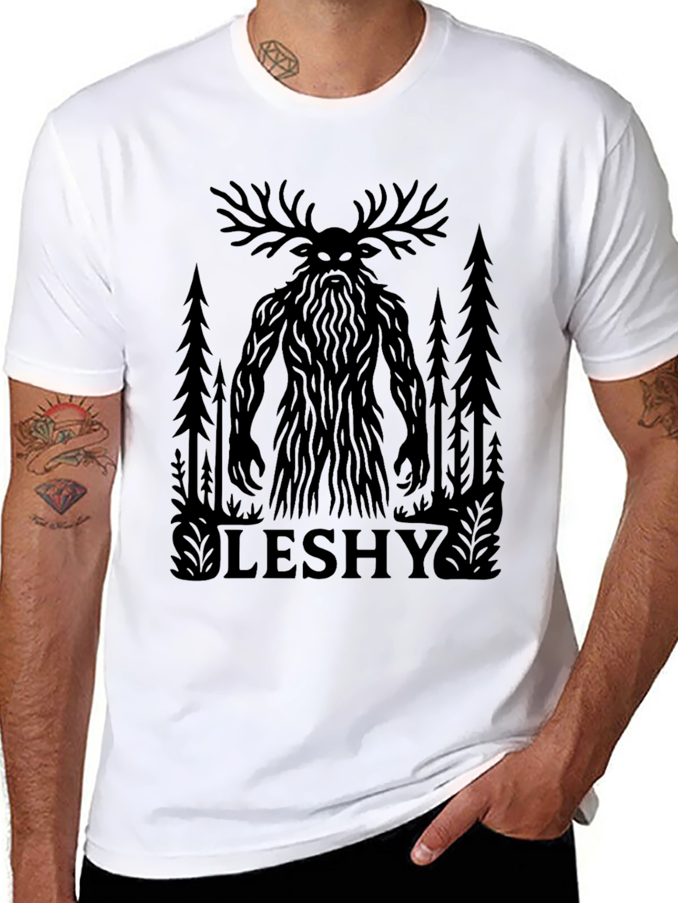 Leshy T-Shirt - Forest Spirit Graphic Tee