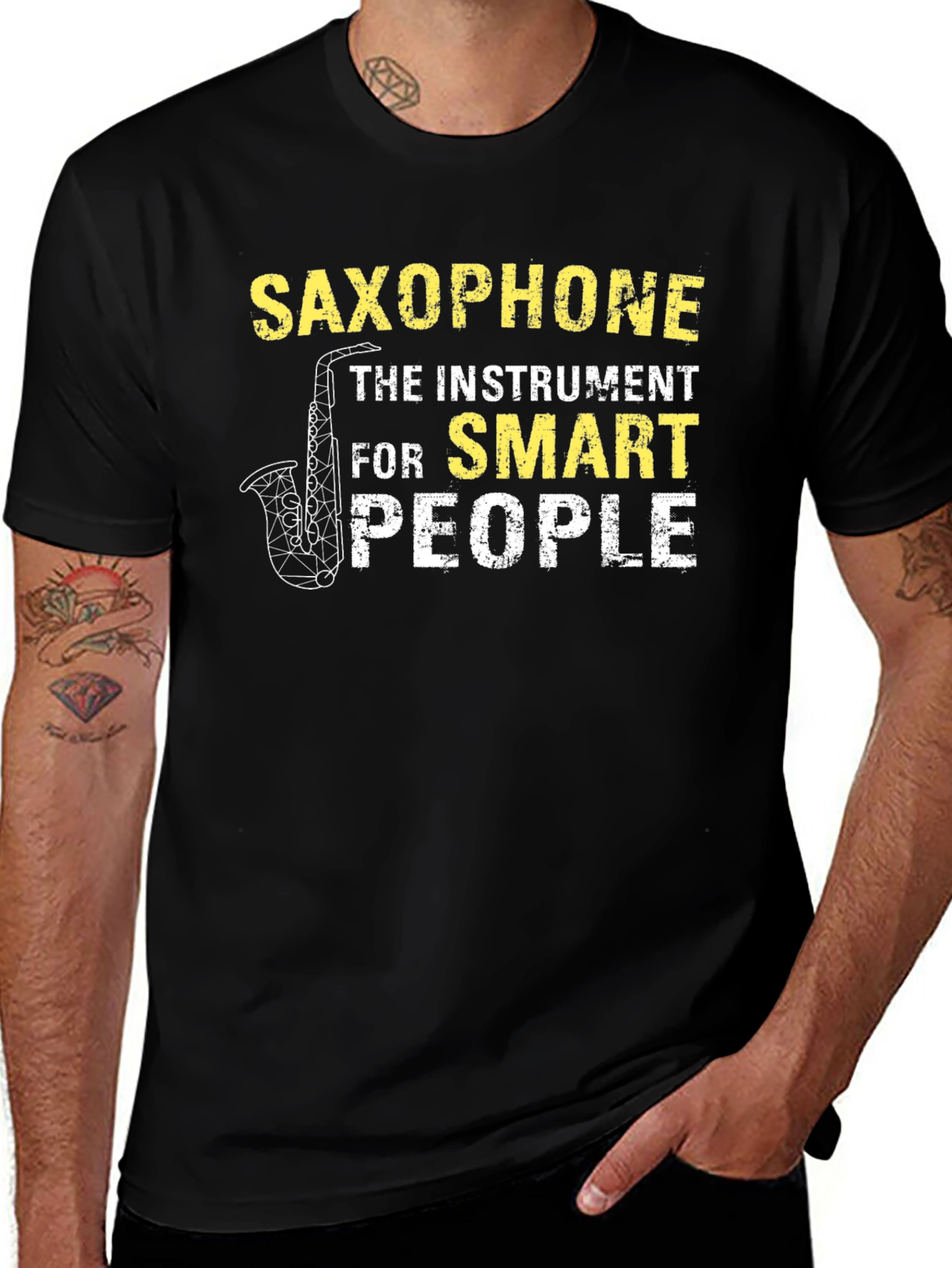 Saxophone Smart People T-Shirt - Musician Tee