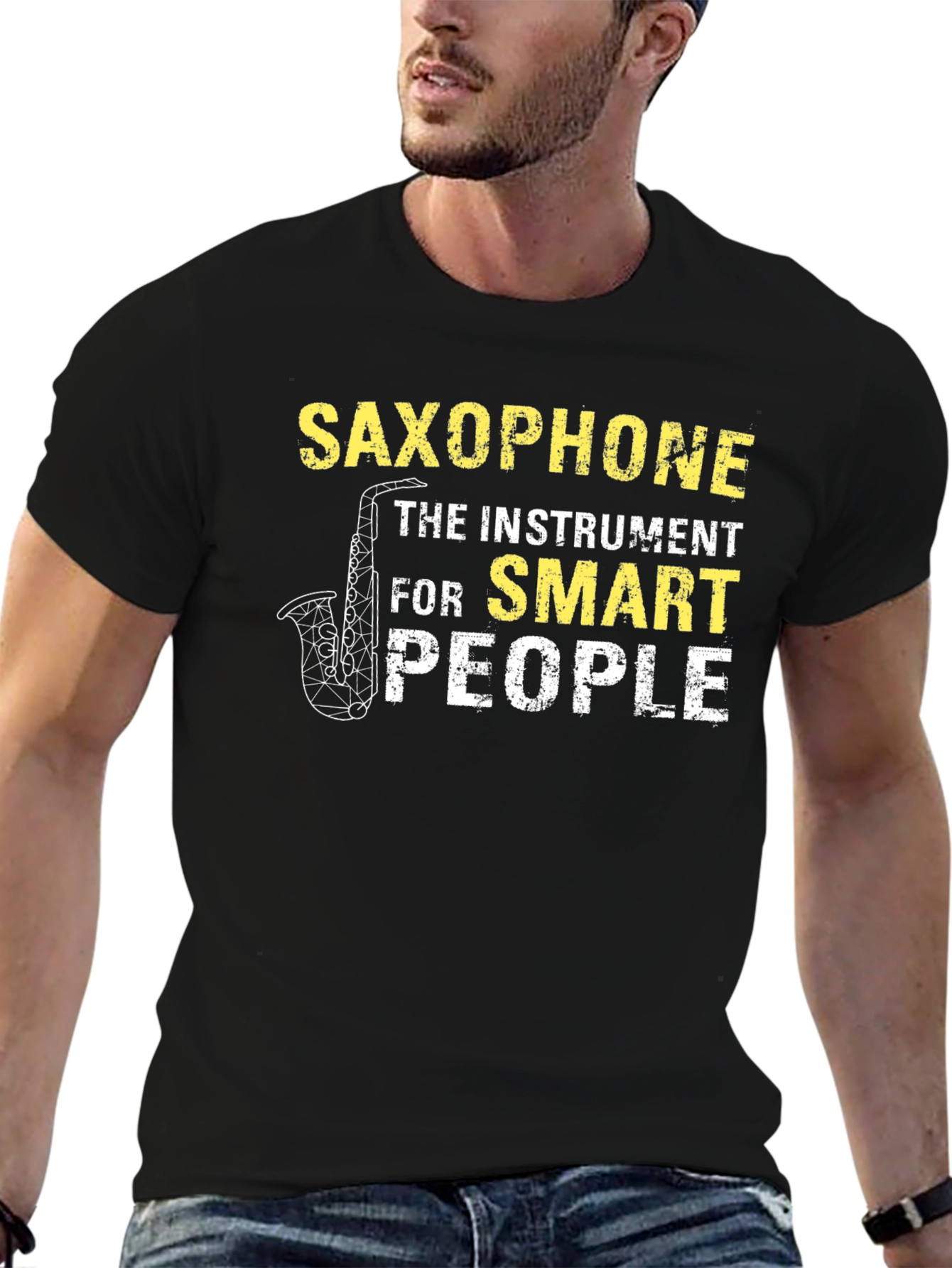 Saxophone Smart People T-Shirt - Musician Tee