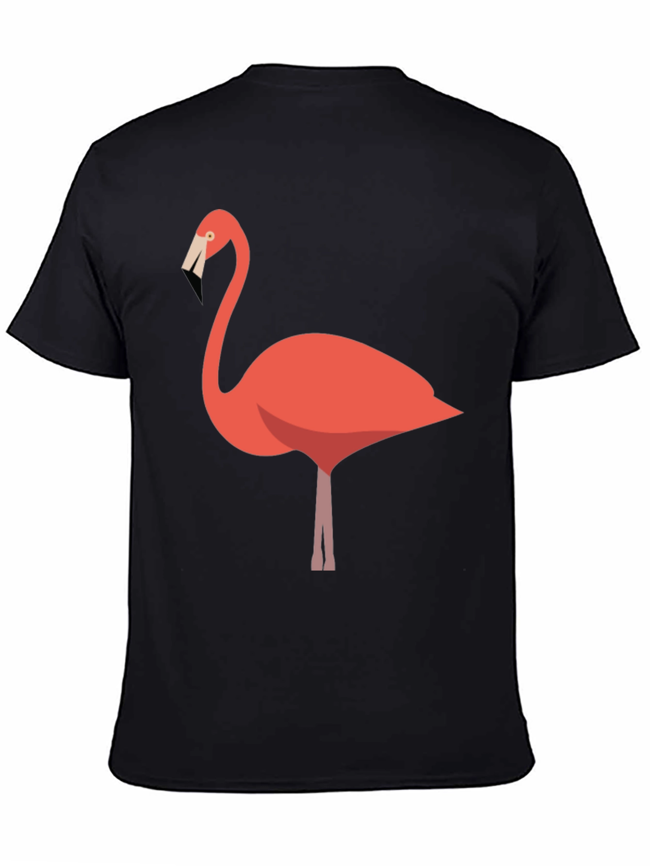 Cool Flamingo Graphic Black T-Shirt