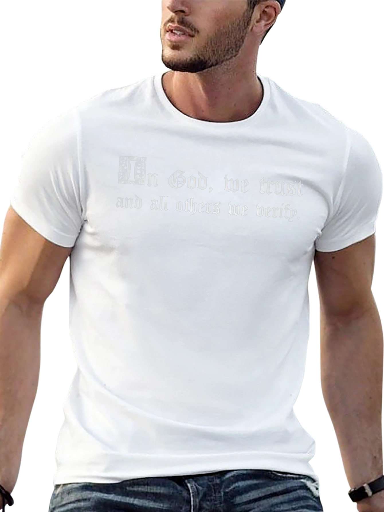 In God We Trust Verify T-Shirt - Black