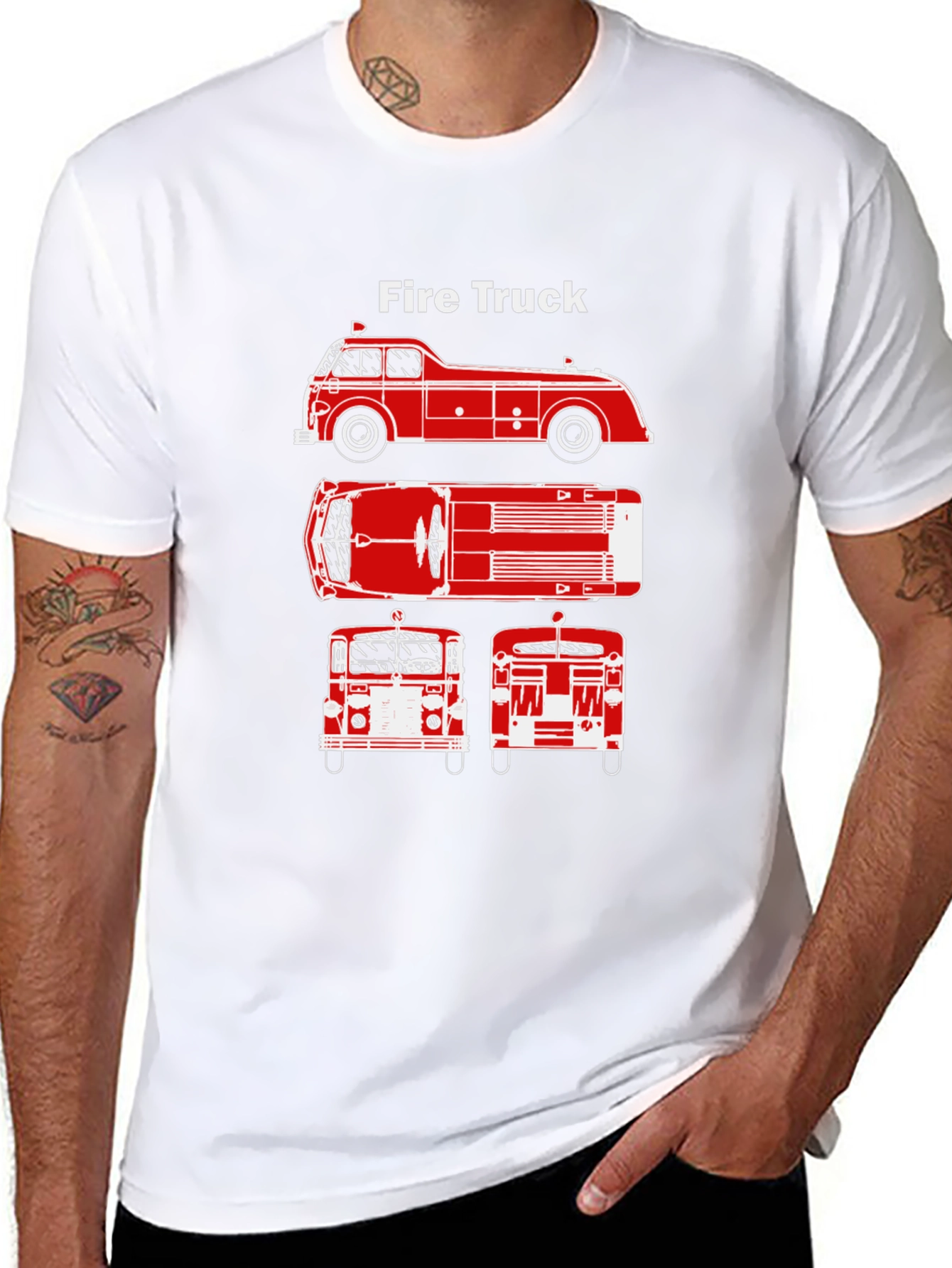 Fire Truck Graphic Tee