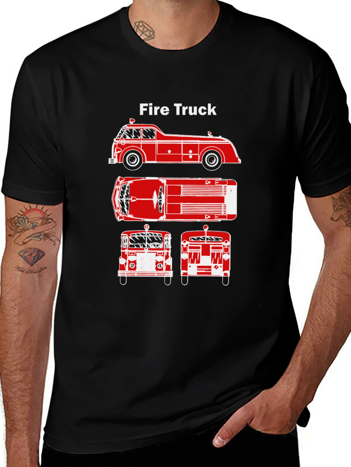 Fire Truck Graphic Tee
