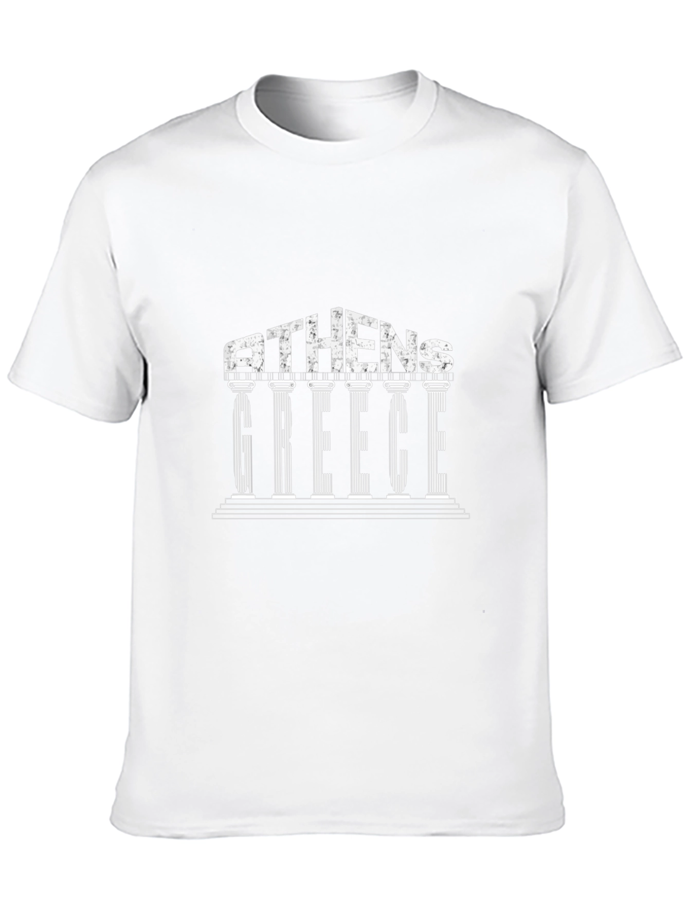 Athens Greece Graphic Tee - Black Cotton T-Shirt