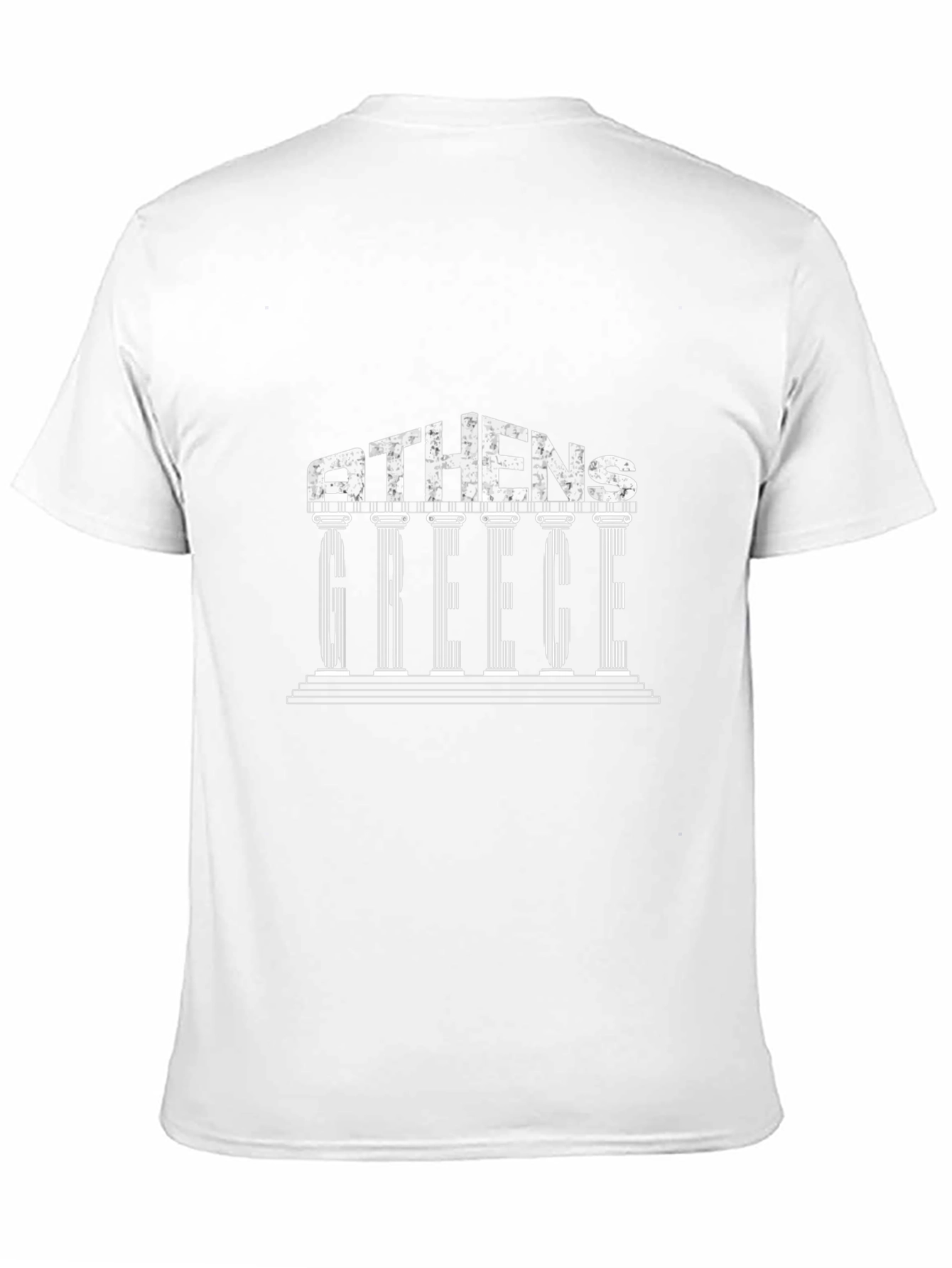 Athens Greece Graphic Tee - Black Cotton T-Shirt