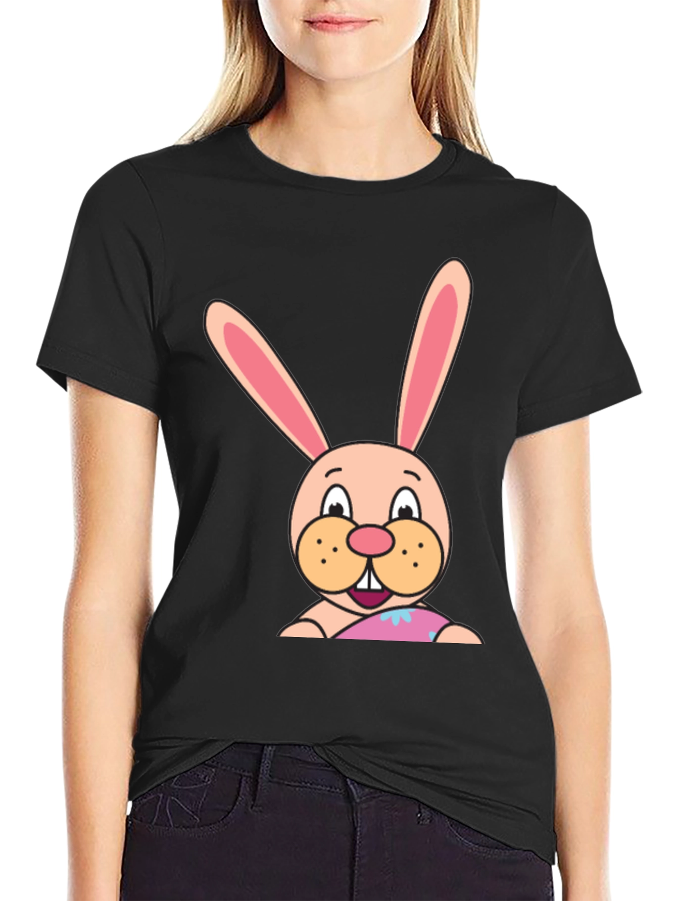 Bunny Graphic Tee - Soft Cotton Blend