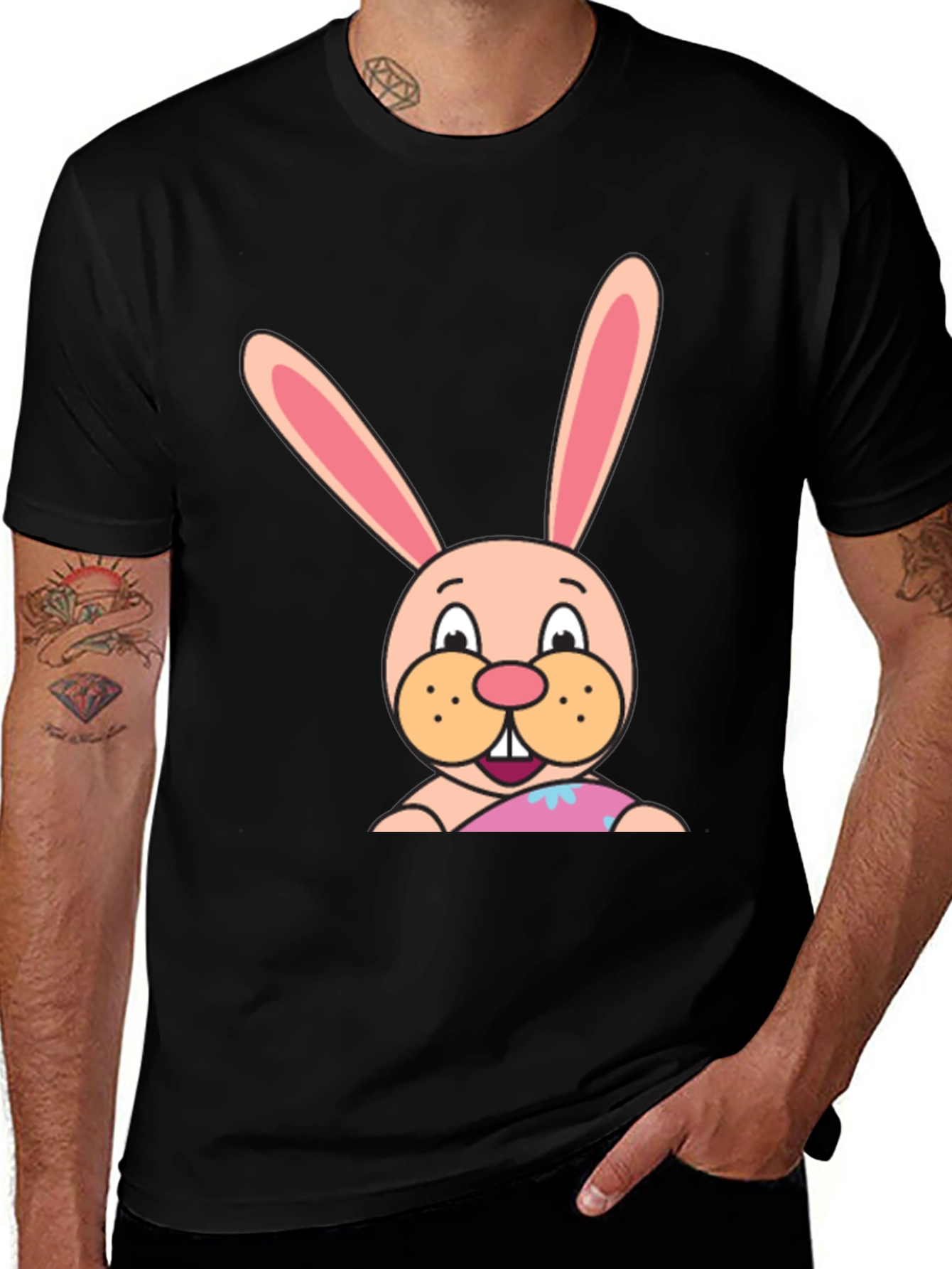 Bunny Graphic Tee - Soft Cotton Blend