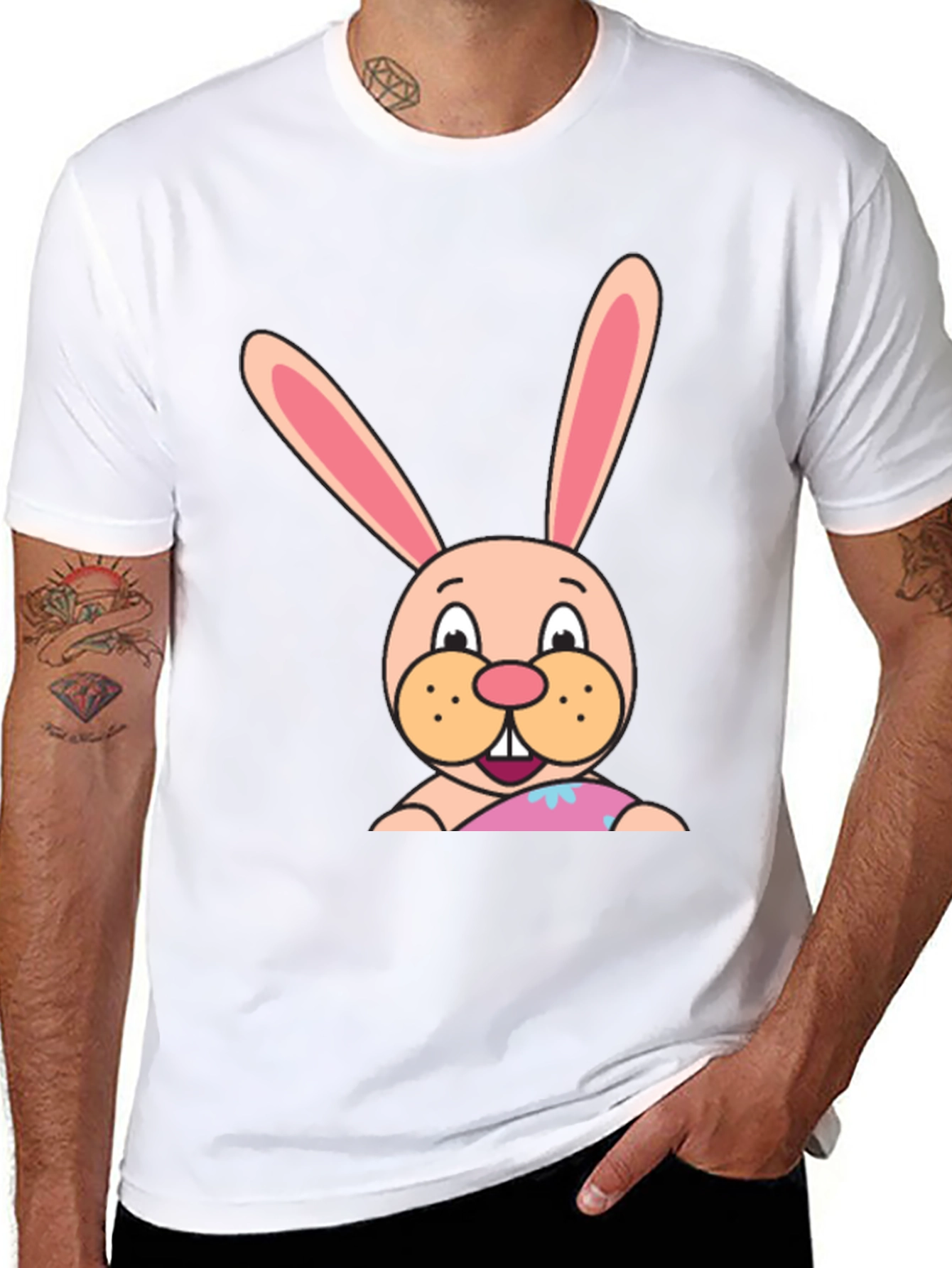 Bunny Graphic Tee - Soft Cotton Blend