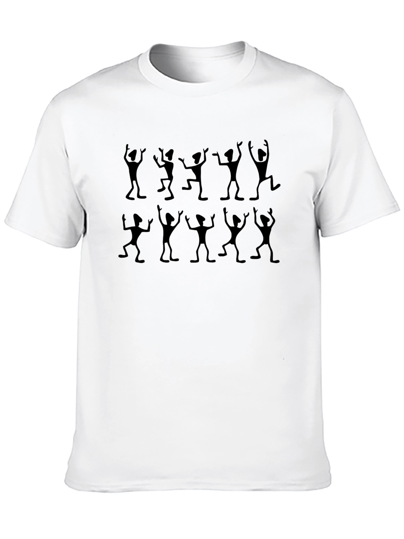 Dancing Figures Graphic Tee - Black