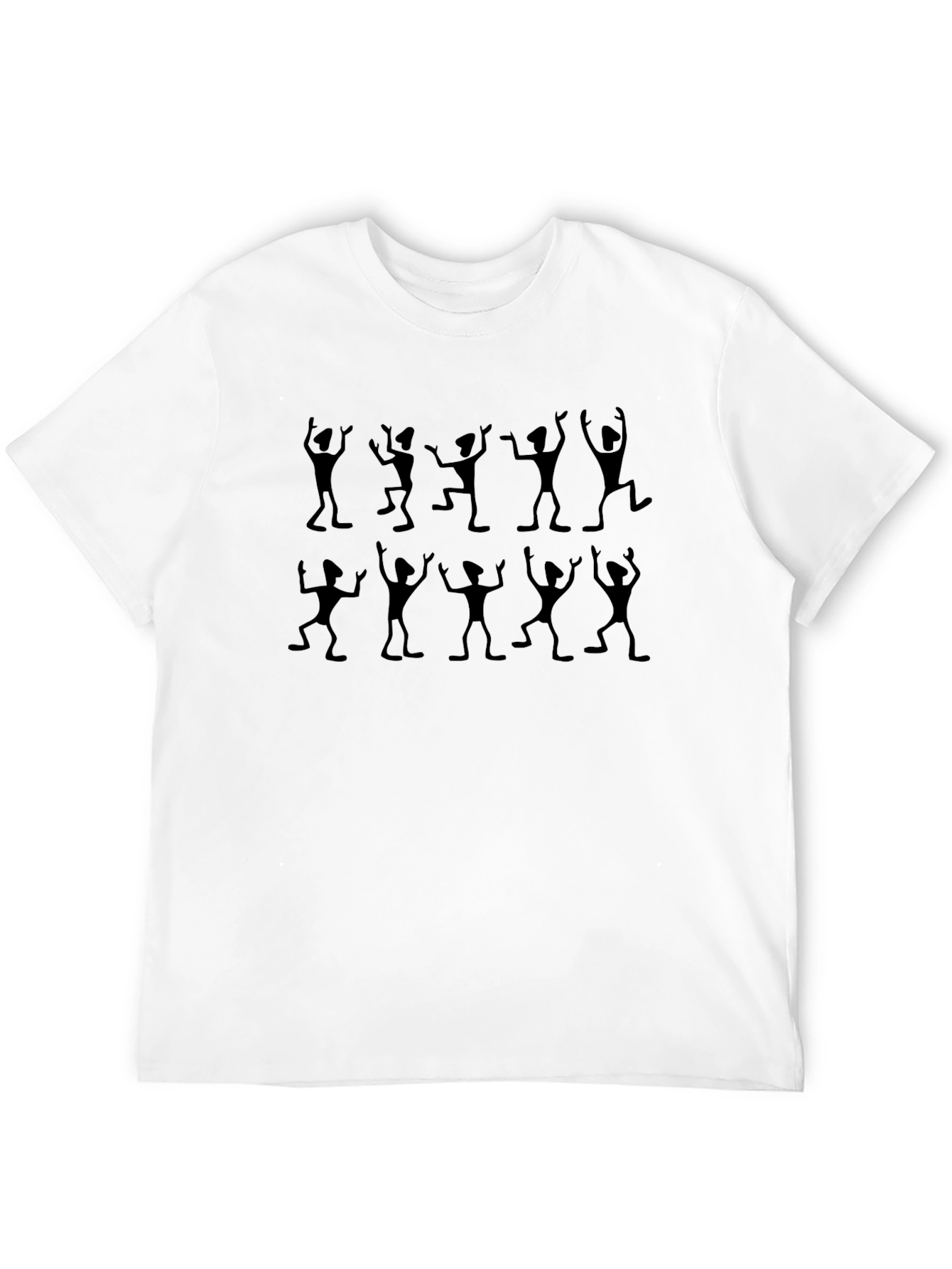 Dancing Figures Graphic Tee - Black