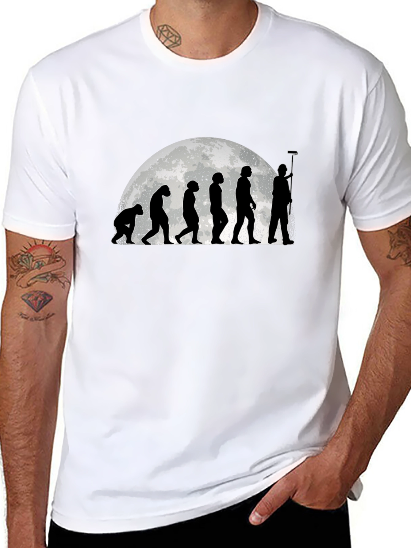 Evolution of a Painter T-Shirt - Black Graphic Tee