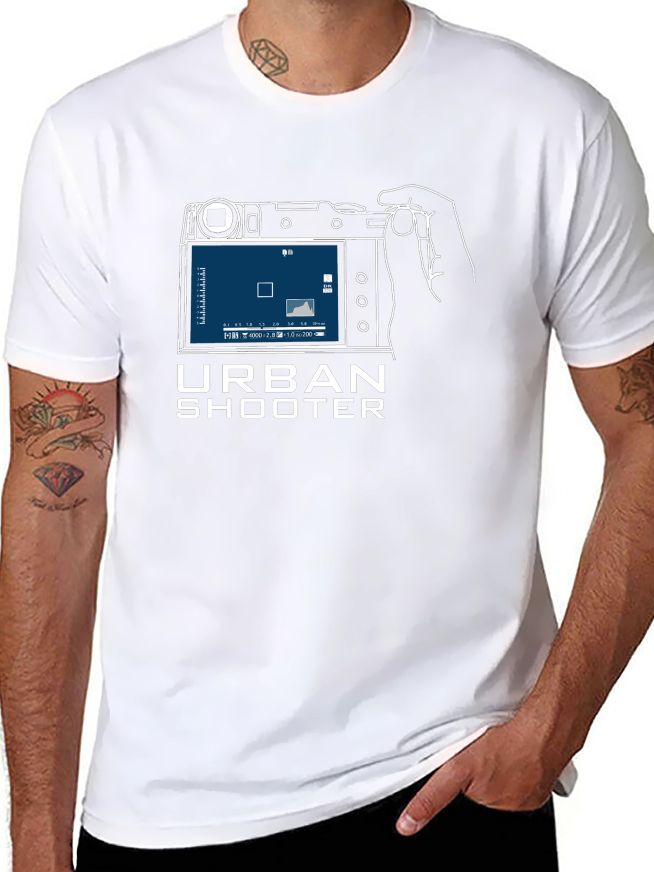 Urban Shooter T-Shirt: Camera Graphic Tee