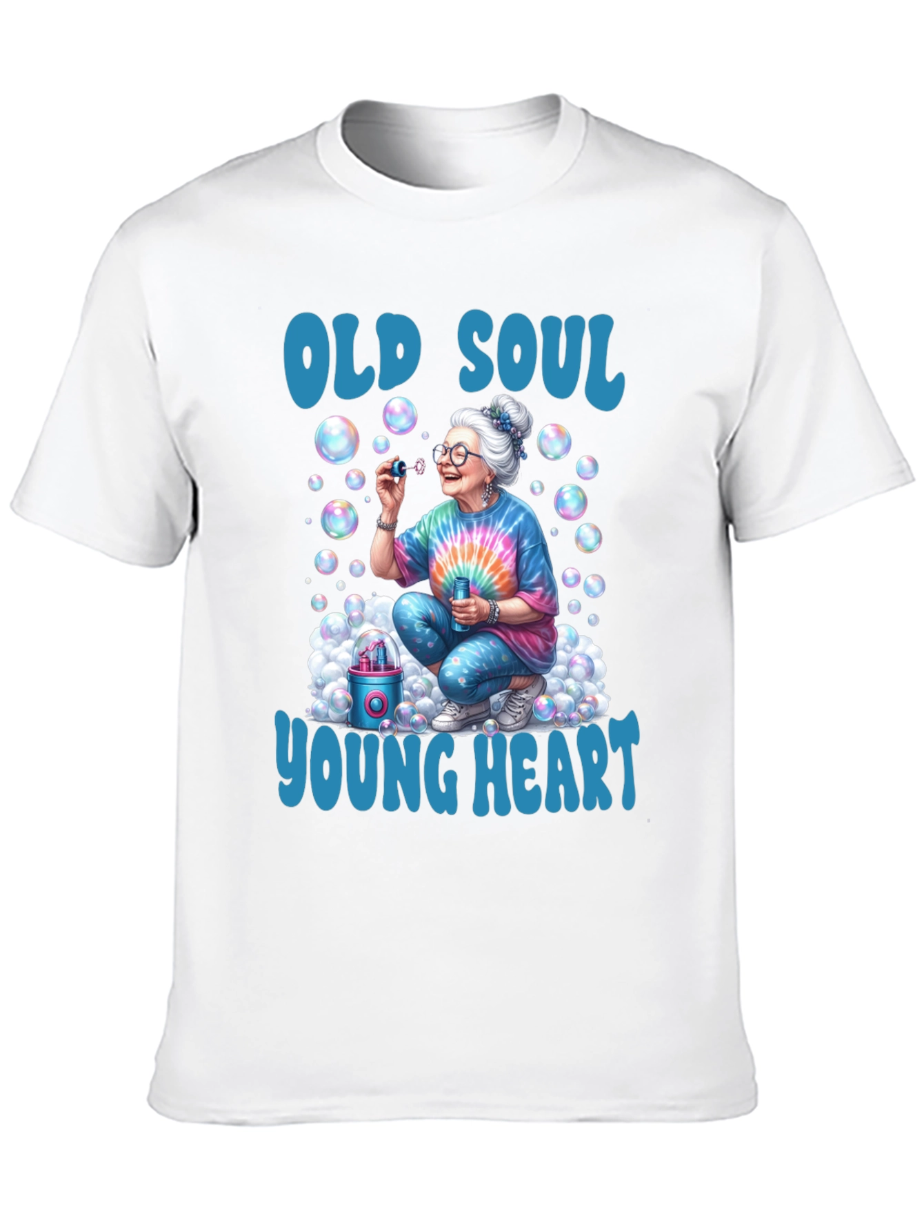 Old Soul Young Heart Bubble T-Shirt