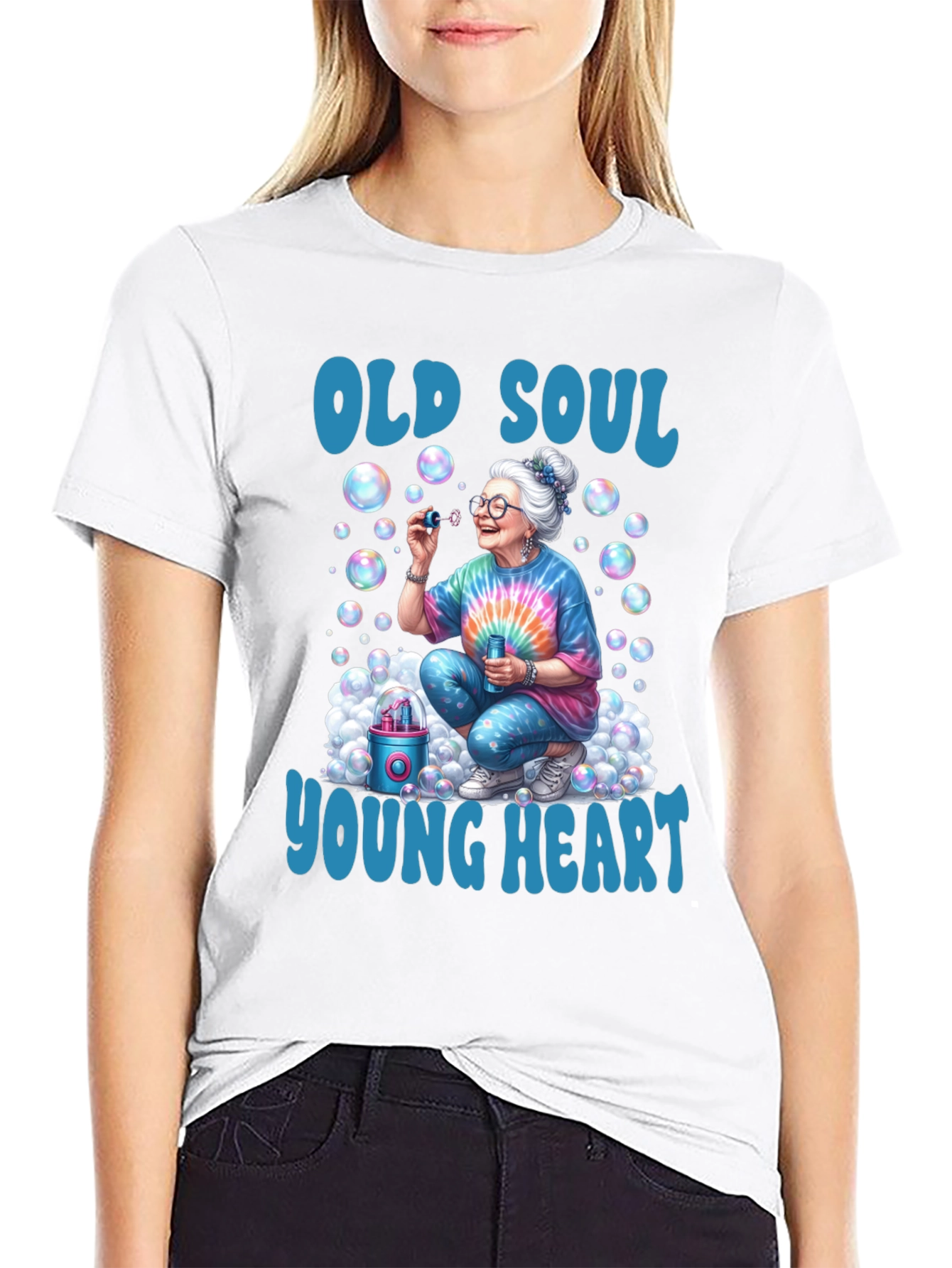 Old Soul Young Heart Bubble T-Shirt