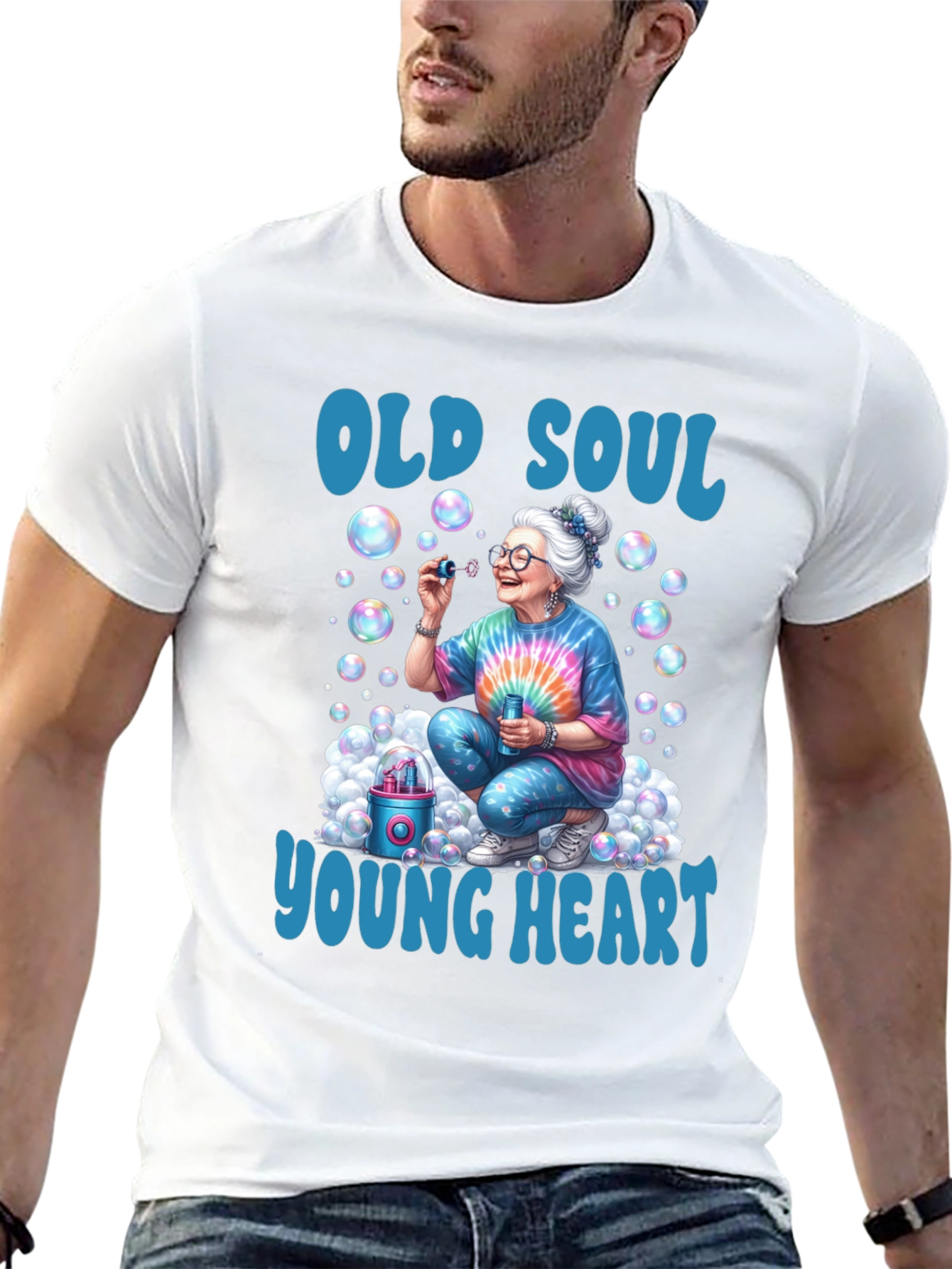Old Soul Young Heart Bubble T-Shirt