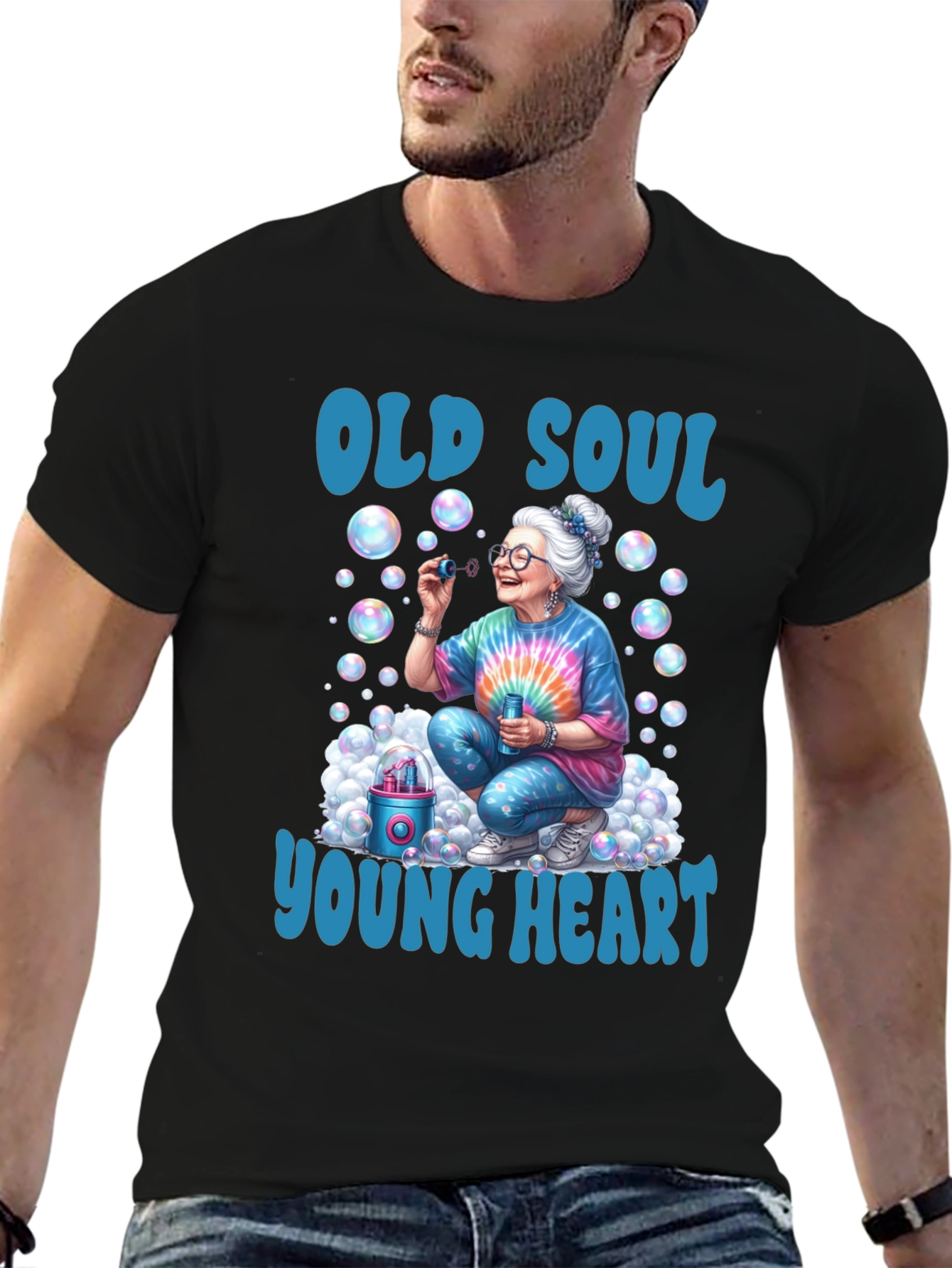 Old Soul Young Heart Bubble T-Shirt