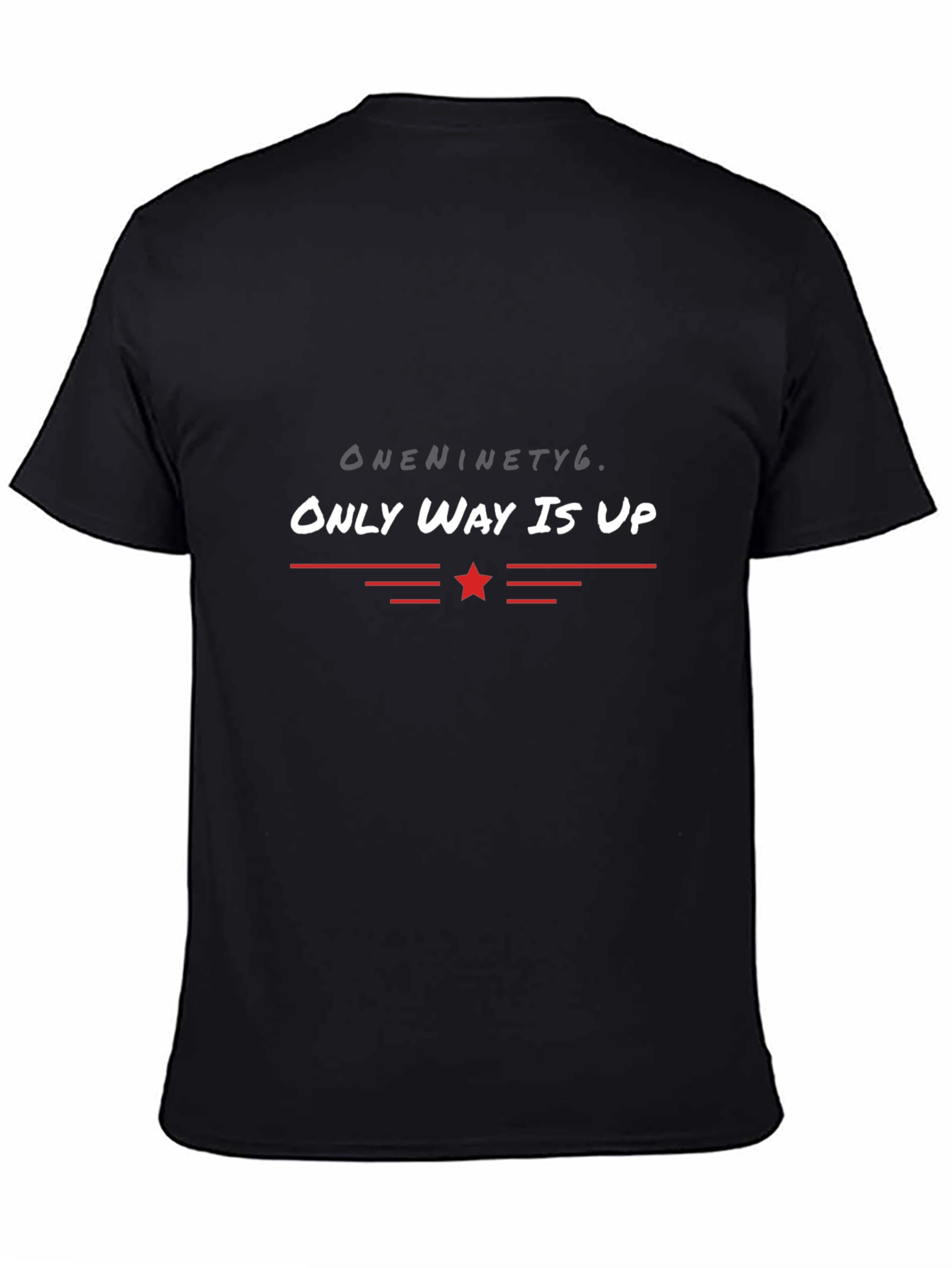 Only Way Is Up Black Tee