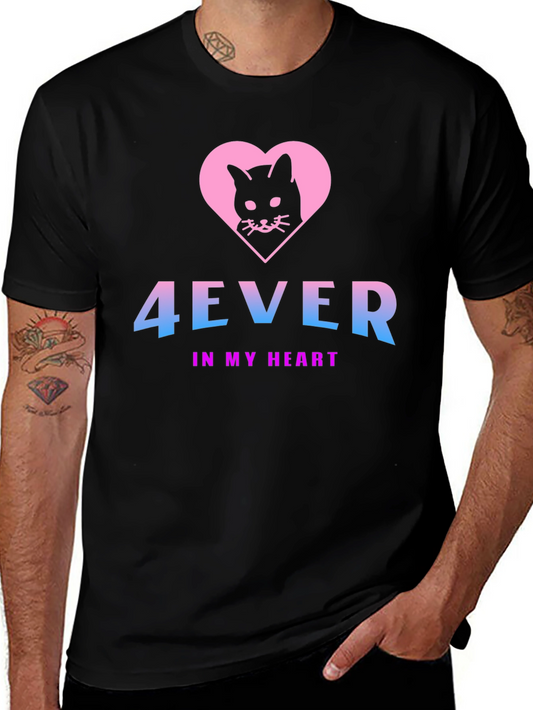 4Ever In My Heart Black Cat T-Shirt