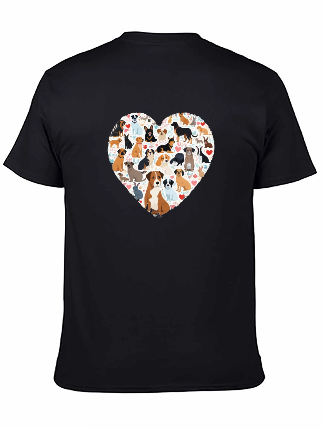Dog Lover Heart T-Shirt - Unisex Graphic Tee