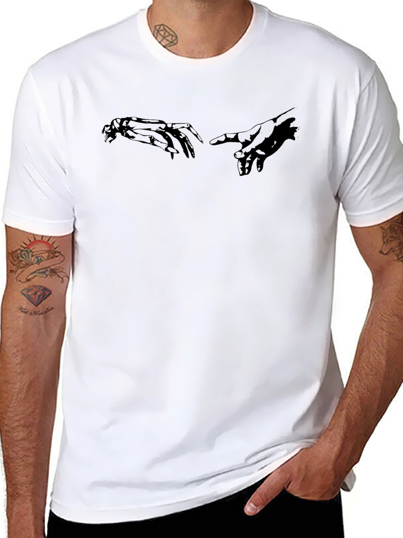 Creation of Adam T-Shirt - Michelangelo Inspired
