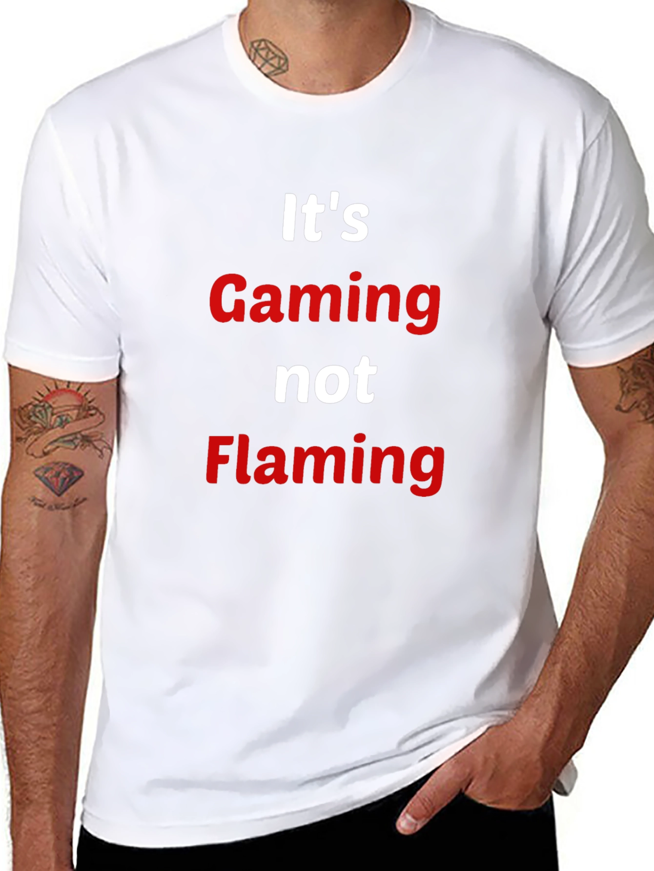 Gaming Not Flaming T-Shirt - Gamer Apparel