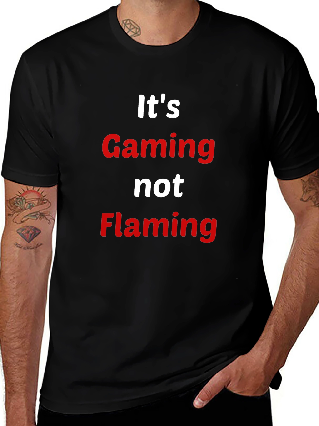 Gaming Not Flaming T-Shirt - Gamer Apparel