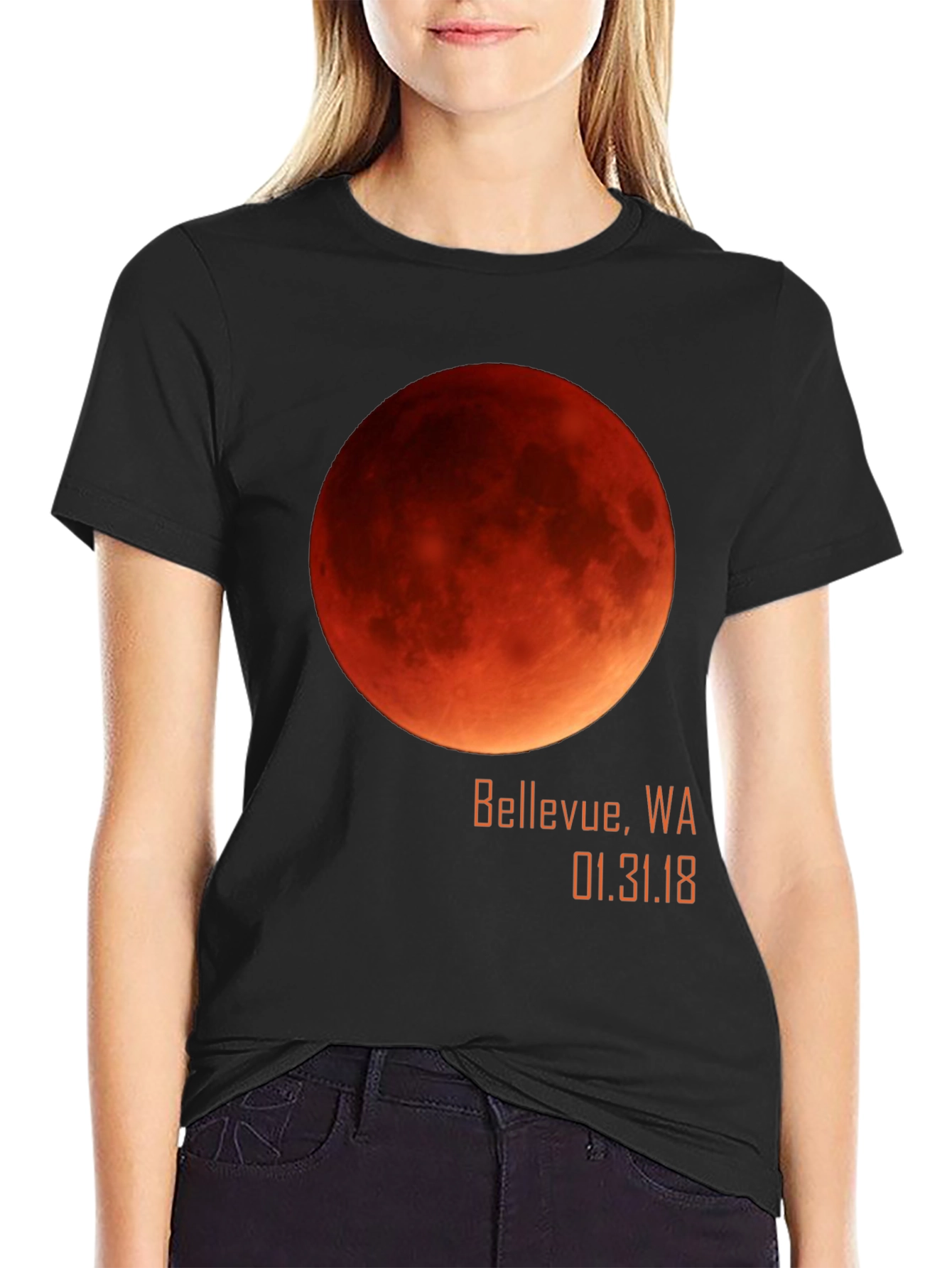 Blood Moon Eclipse Bellevue WA T-Shirt
