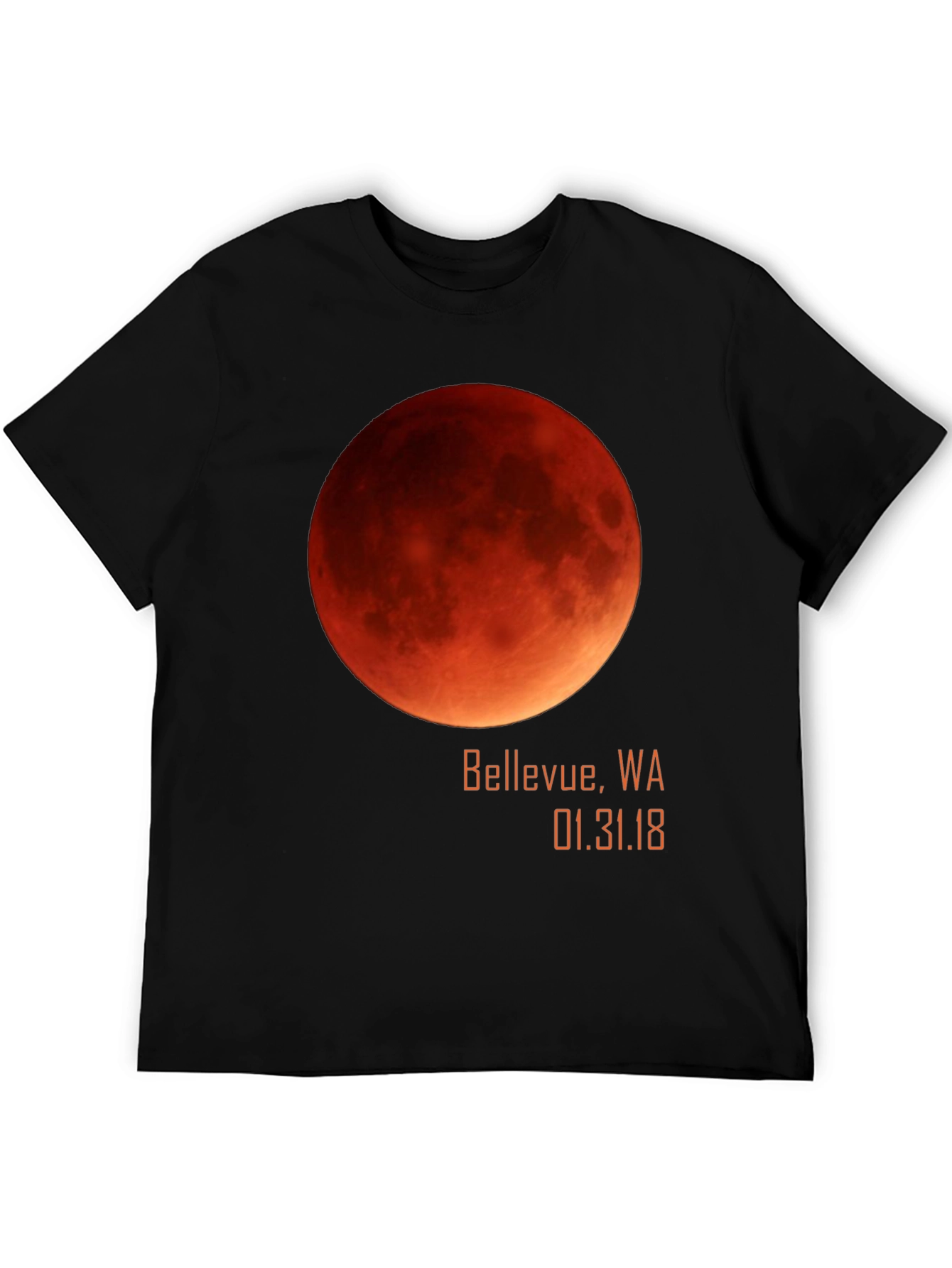Blood Moon Eclipse Bellevue WA T-Shirt
