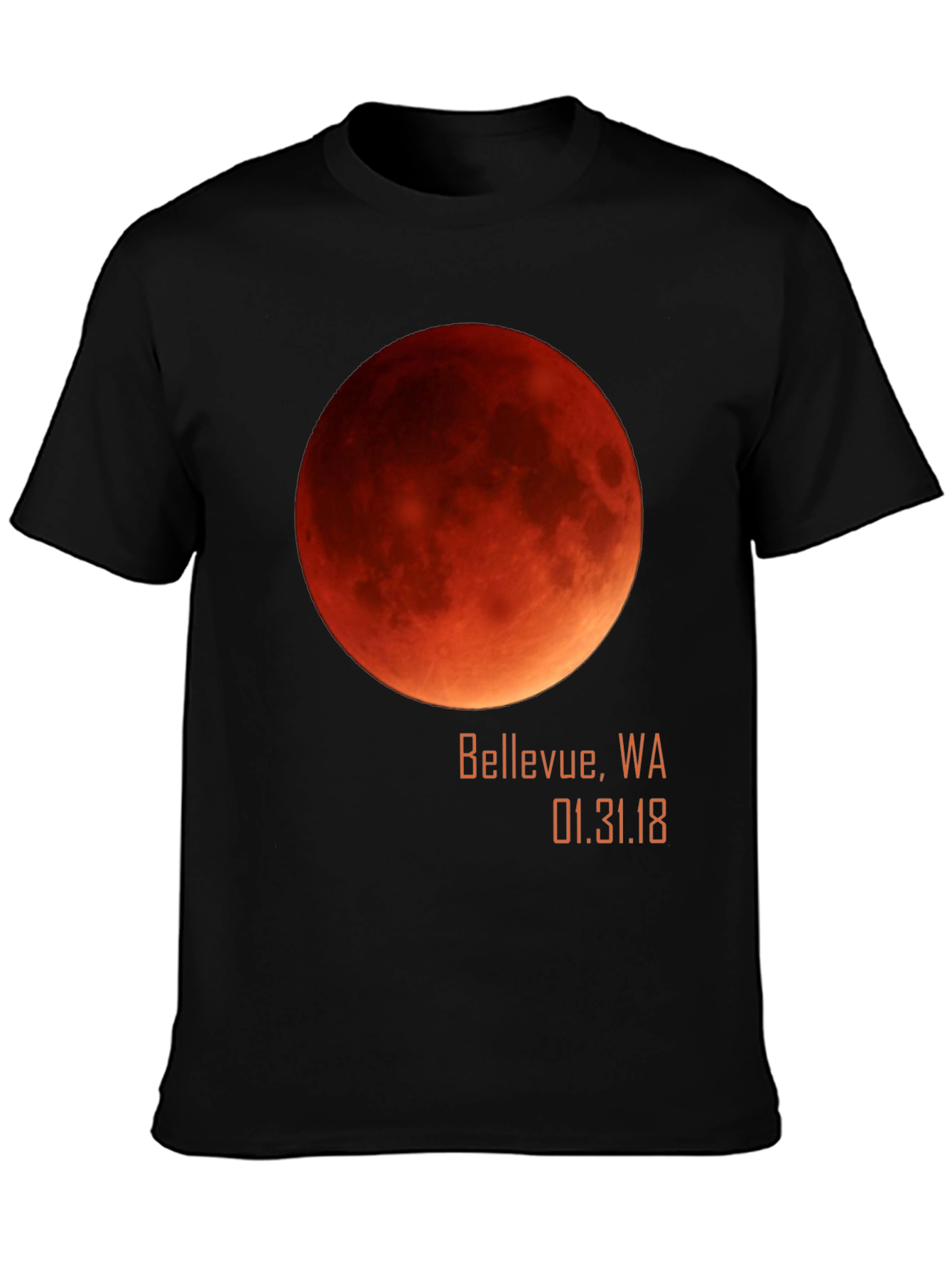 Blood Moon Eclipse Bellevue WA T-Shirt