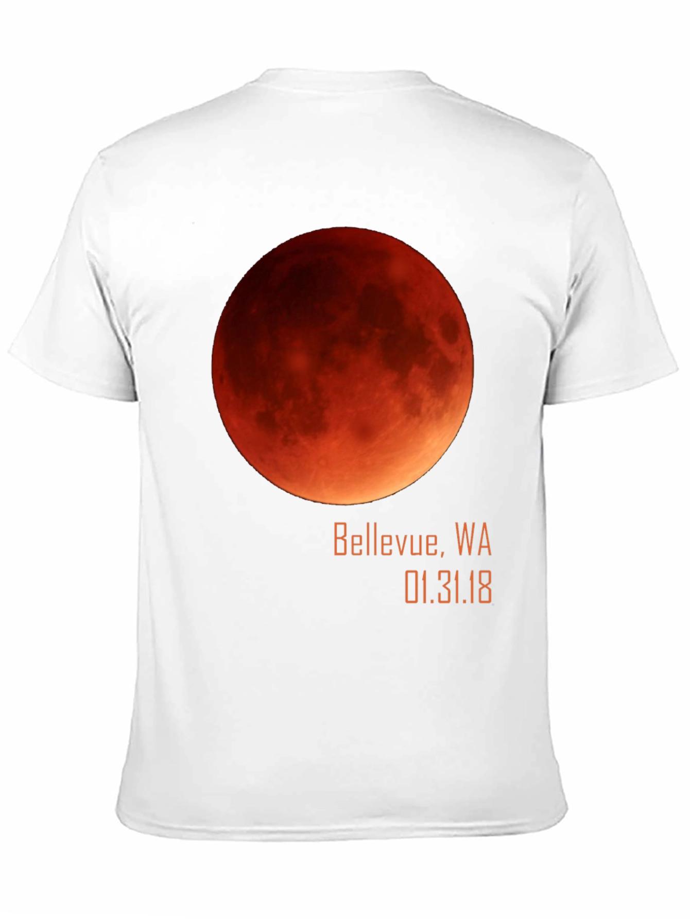 Blood Moon Eclipse Bellevue WA T-Shirt