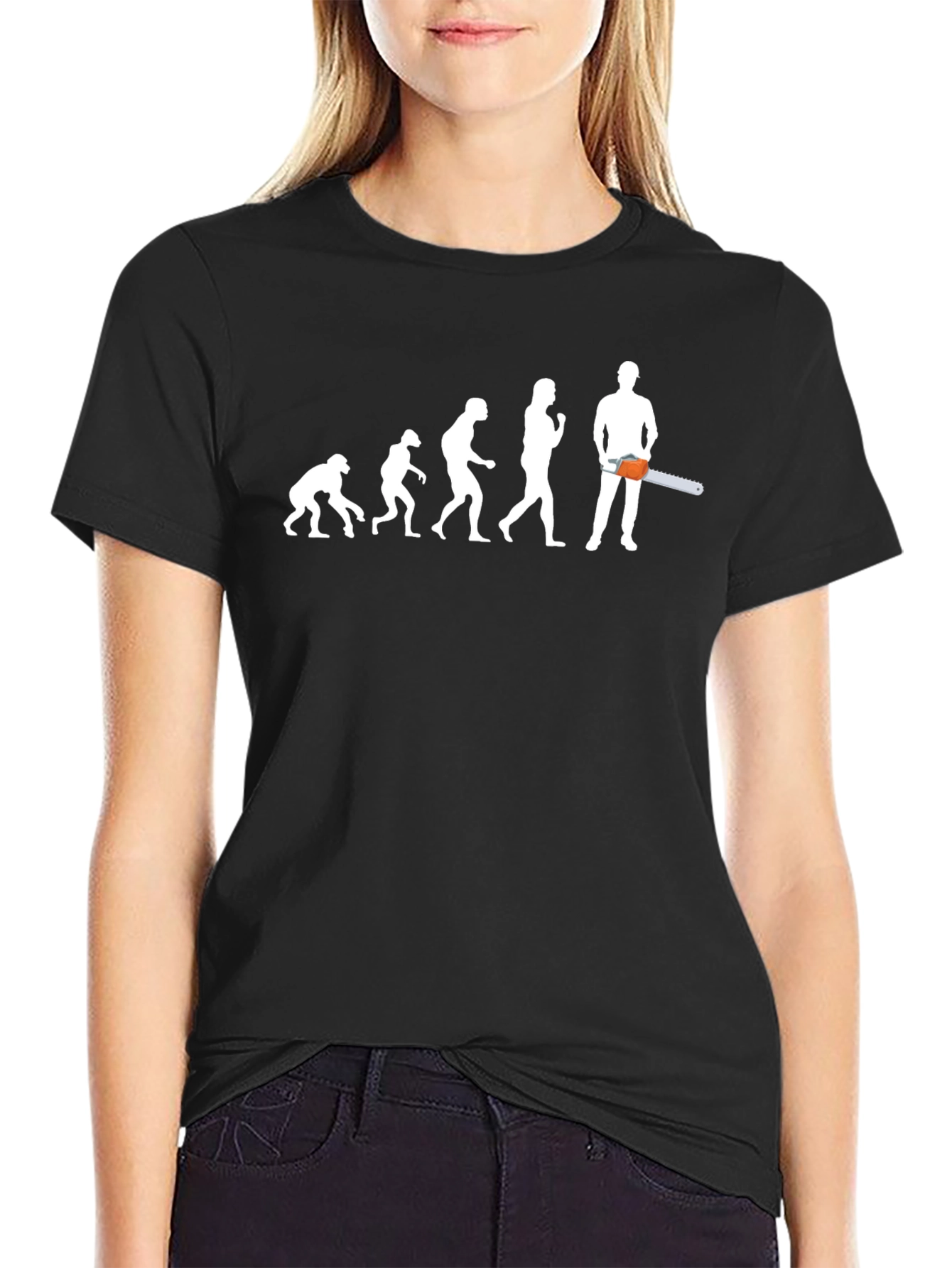 Evolution Chainsaw T-Shirt - Black