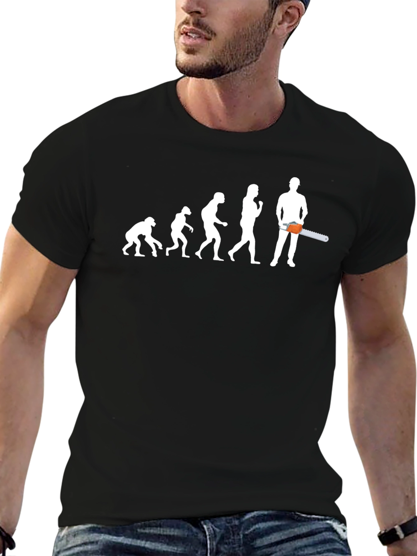 Evolution Chainsaw T-Shirt - Black