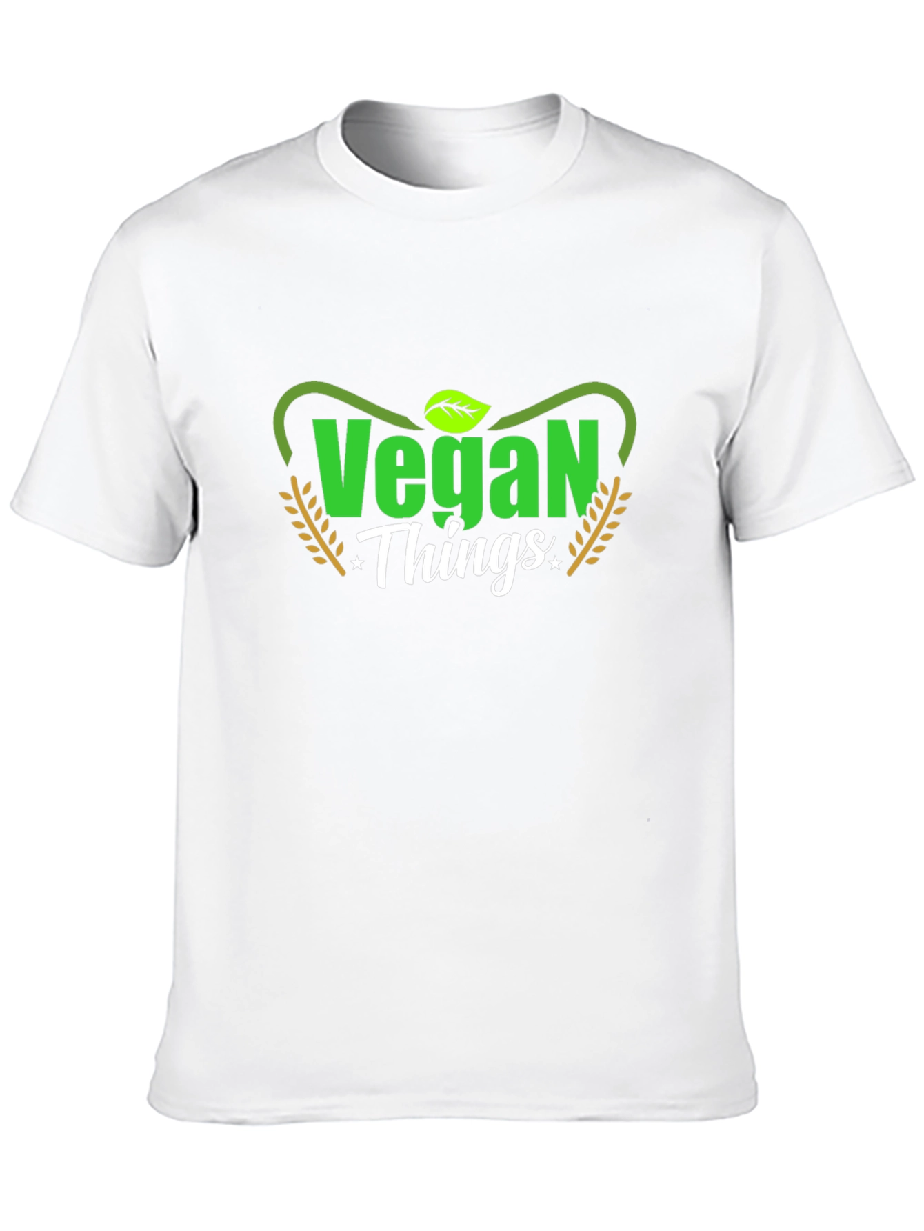 Vegan Things Black Graphic T-Shirt