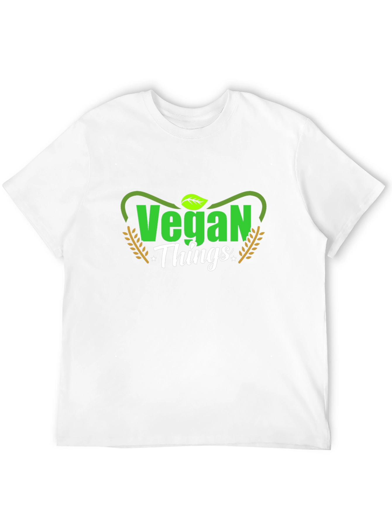 Vegan Things Black Graphic T-Shirt