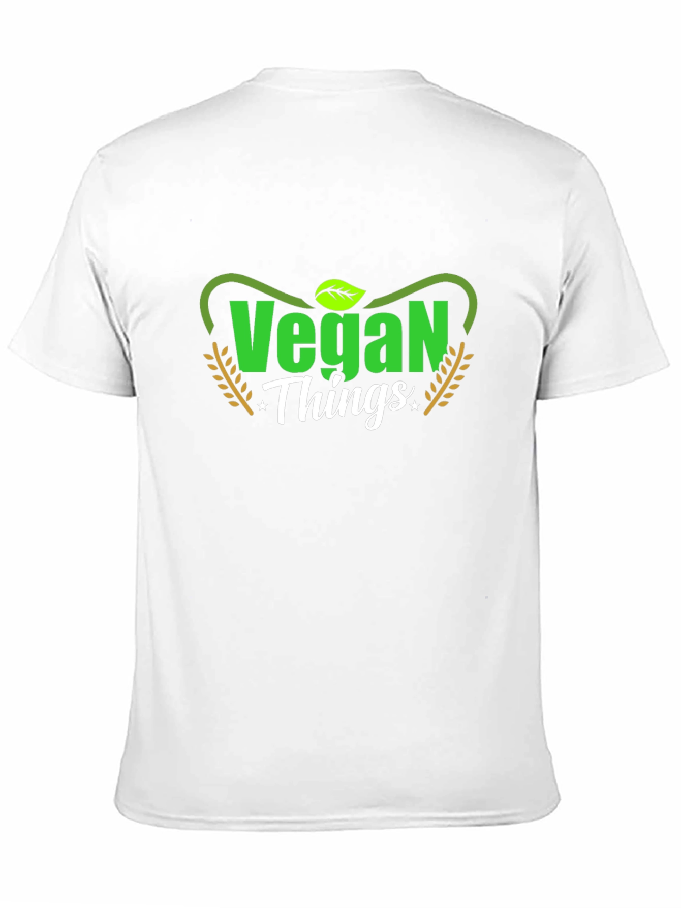 Vegan Things Black Graphic T-Shirt
