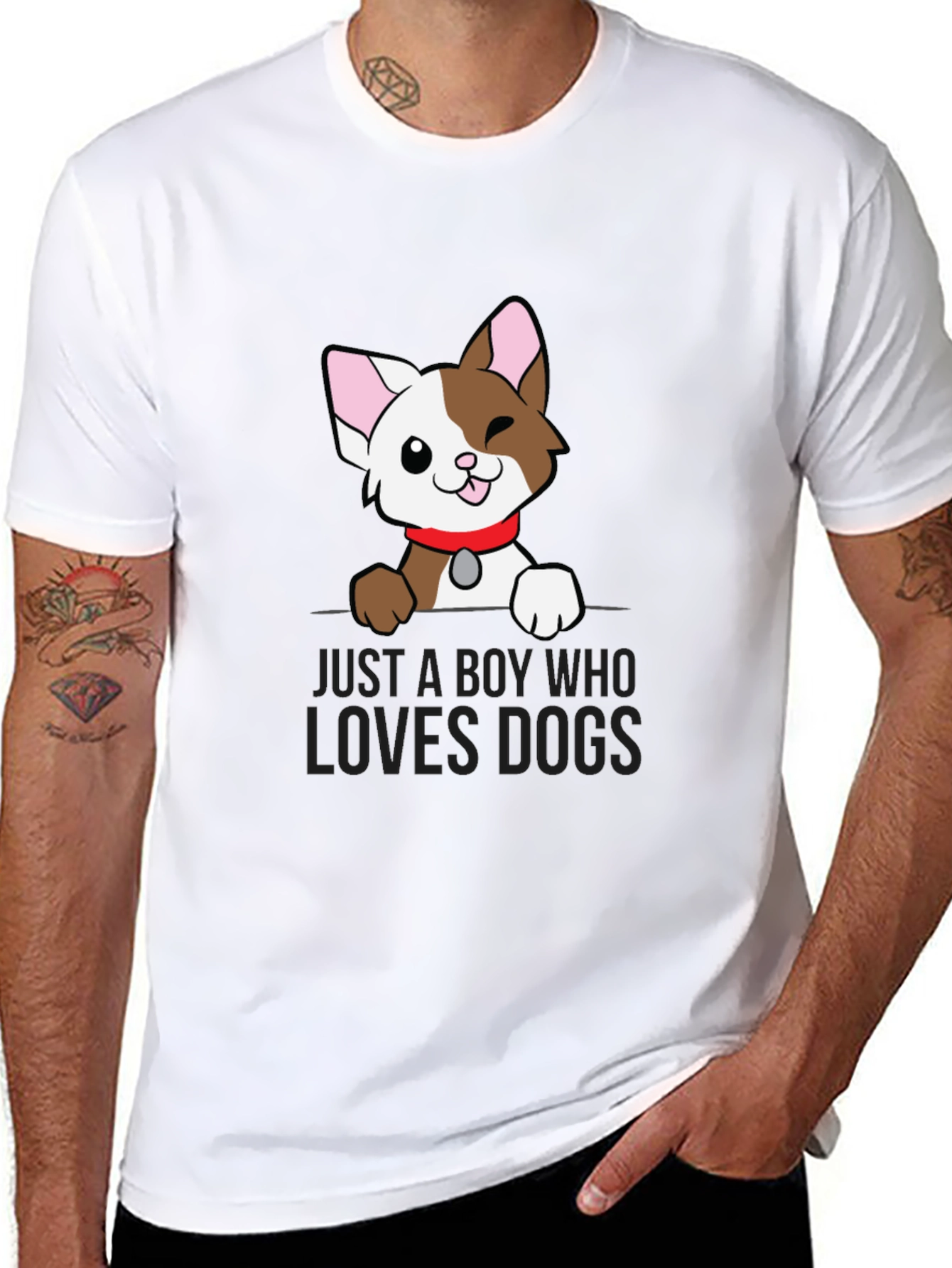 Boy Who Loves Dogs T-Shirt