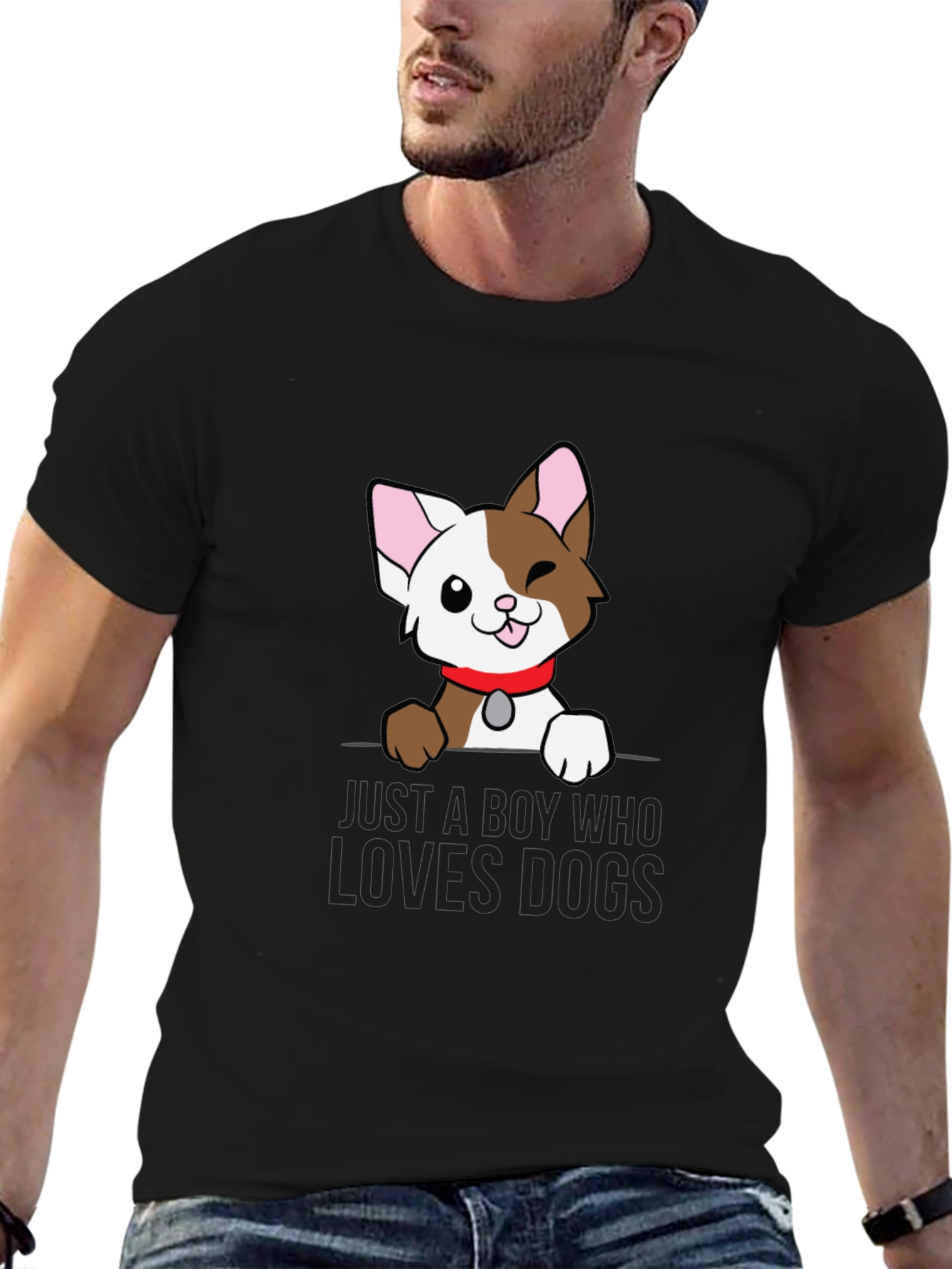 Boy Who Loves Dogs T-Shirt