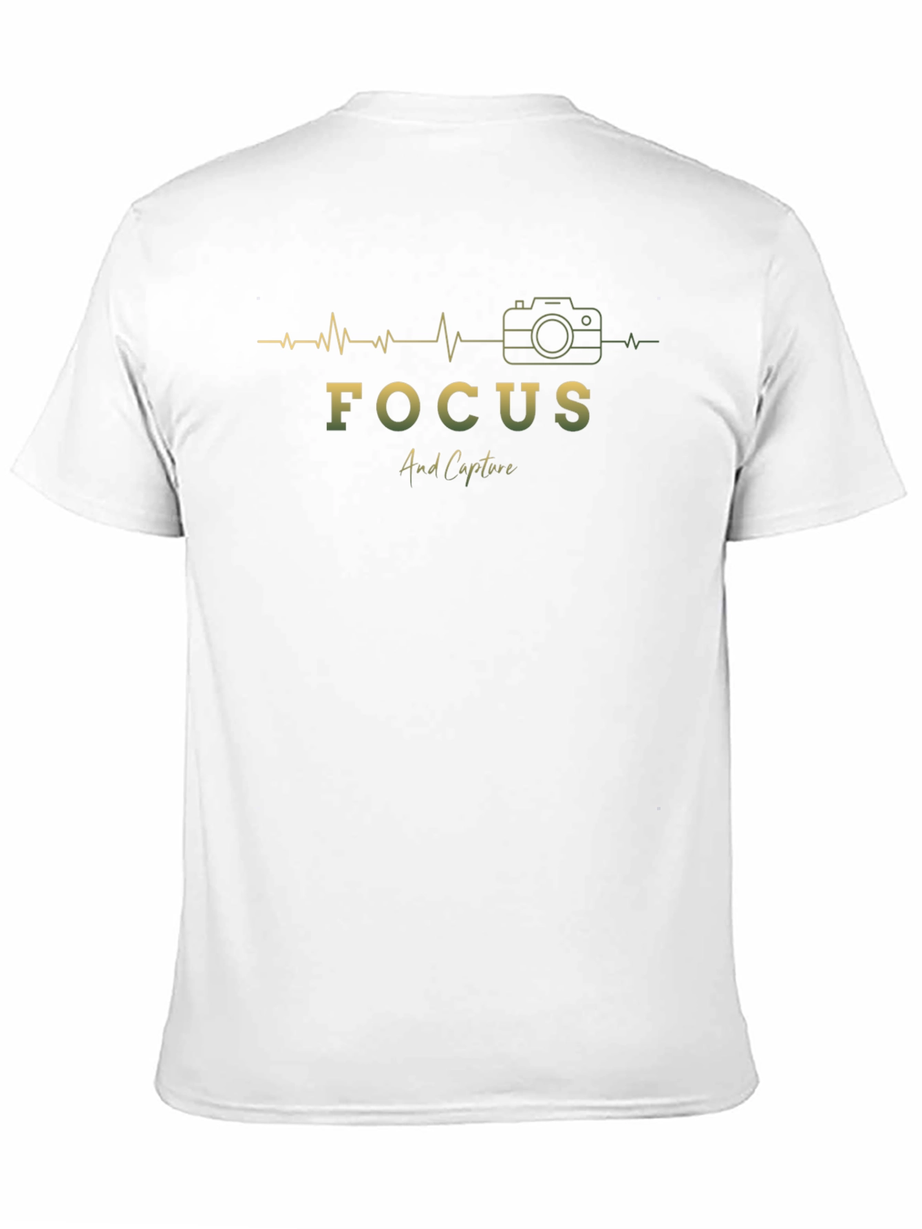 Focus and Capture Black Graphic T-Shirt