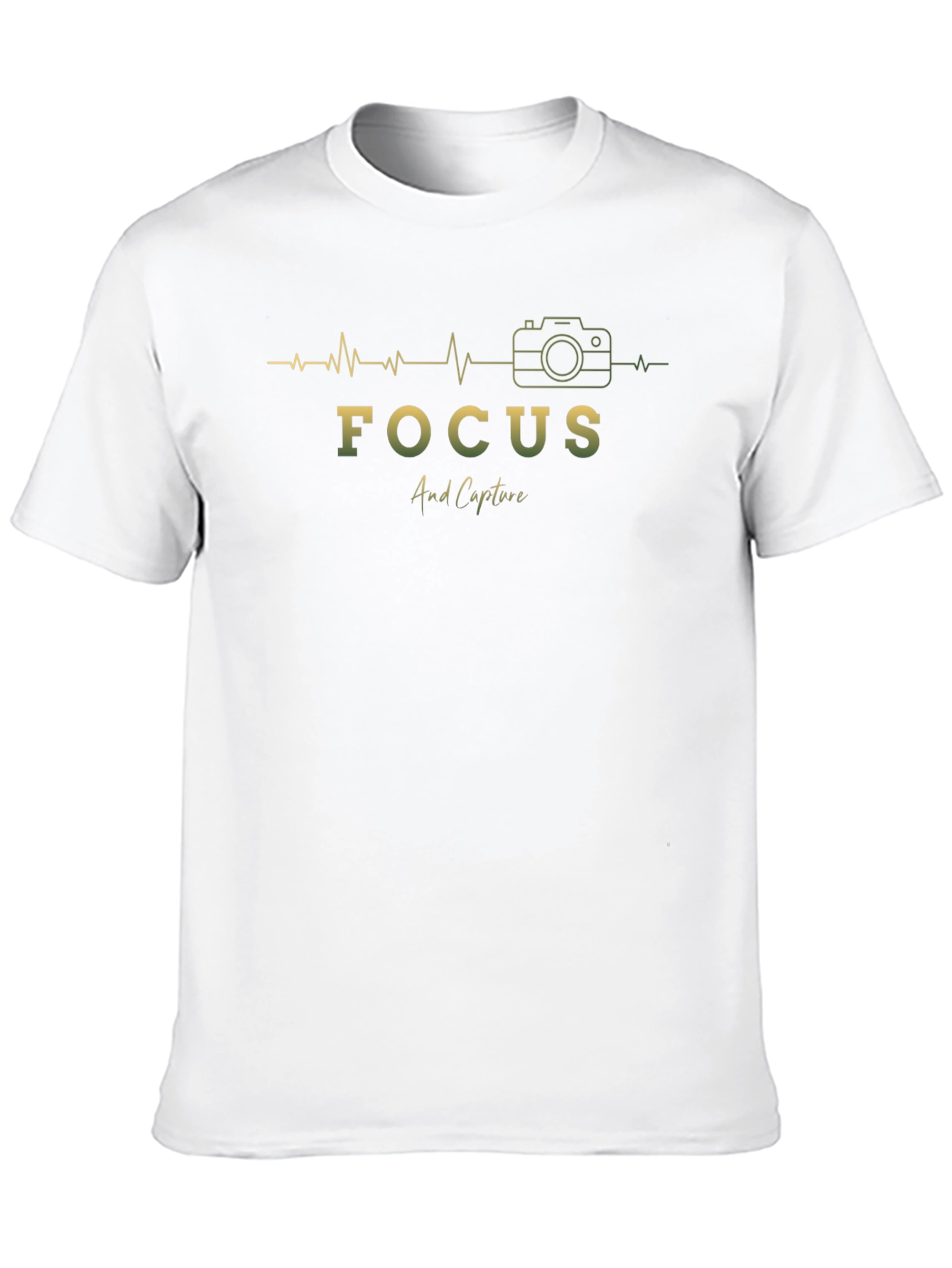 Focus and Capture Black Graphic T-Shirt